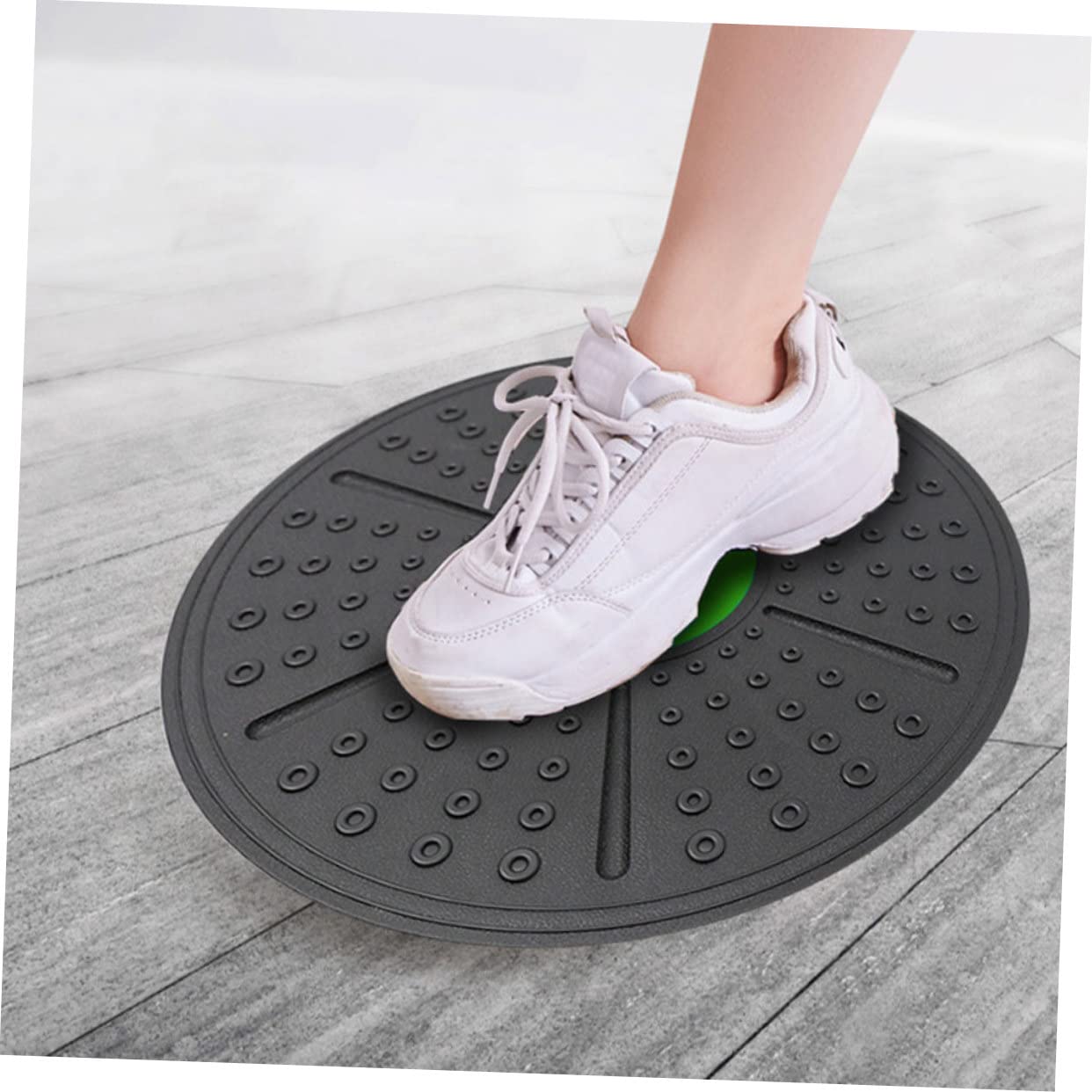 Gatuida Balance Board Yoga in Verde Tavola Stabilità Antiscivolo per Allenamento Fitness e Riabilitazione Attrezzo Propriocettivo per Rafforzare Anche e Caviglia Tavola Oscillante
