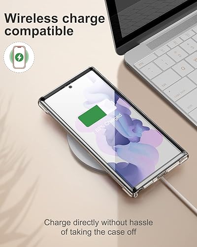 Miniatura 7 de SURITCH Funda Ultra Clear para Samsung Galaxy S22 de 6.8 pulgadas (solo protector de pantalla), protector de pantalla integrado carcasa rígida de