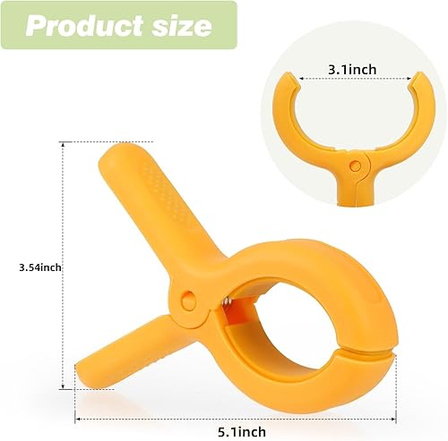 Miniatura 4 de Pinzas de madera de 3.3 pulgadas, 60 piezas, pinzas de madera resistentes para colgar ropa, fotos, manualidades, al aire libre