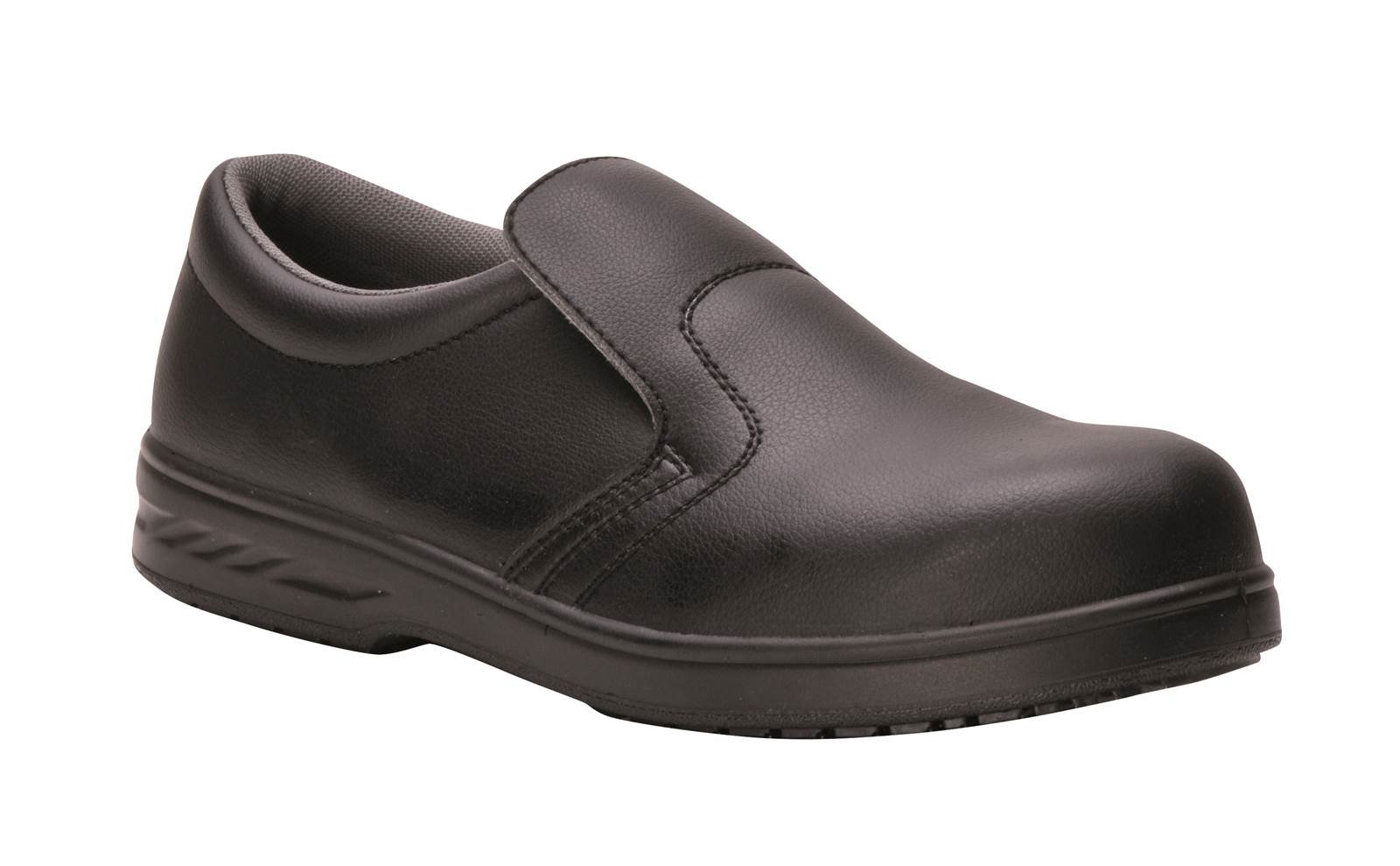 Portwest FW81 Water Resistant Steelite Slip On Safety Shoe S2 Black, 43