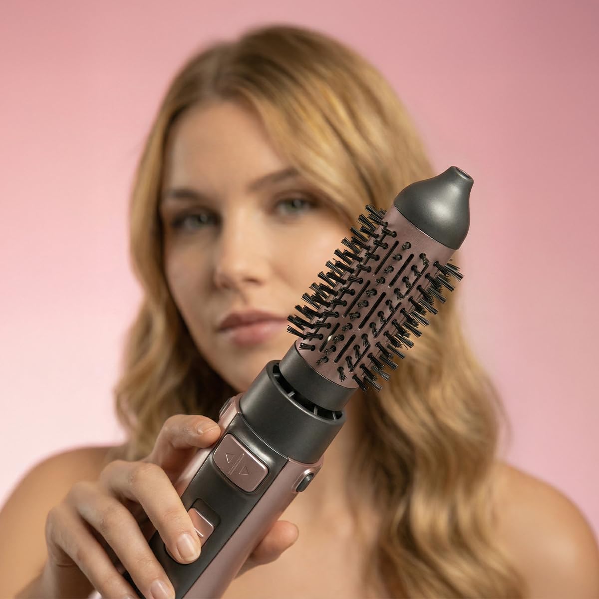 Cecotec Spazzola ad Aria Rotante 10in1 CeramicCare AirBrush Gyro. 1100W, Rotazione, Tecnologia Ionica, Rivestimento Ceramico, 3 Modalità Velocità e Temperatura, Piega Facile
