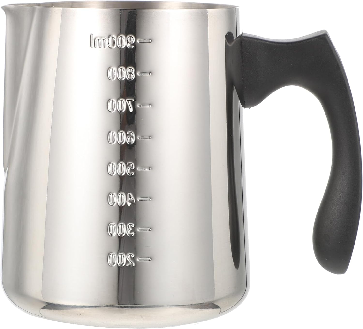 Stainless Steel Milk Frothing Pitcher Capacity Handheld Steaming Cup with Handle for Espresso Cappuccino Latte Art