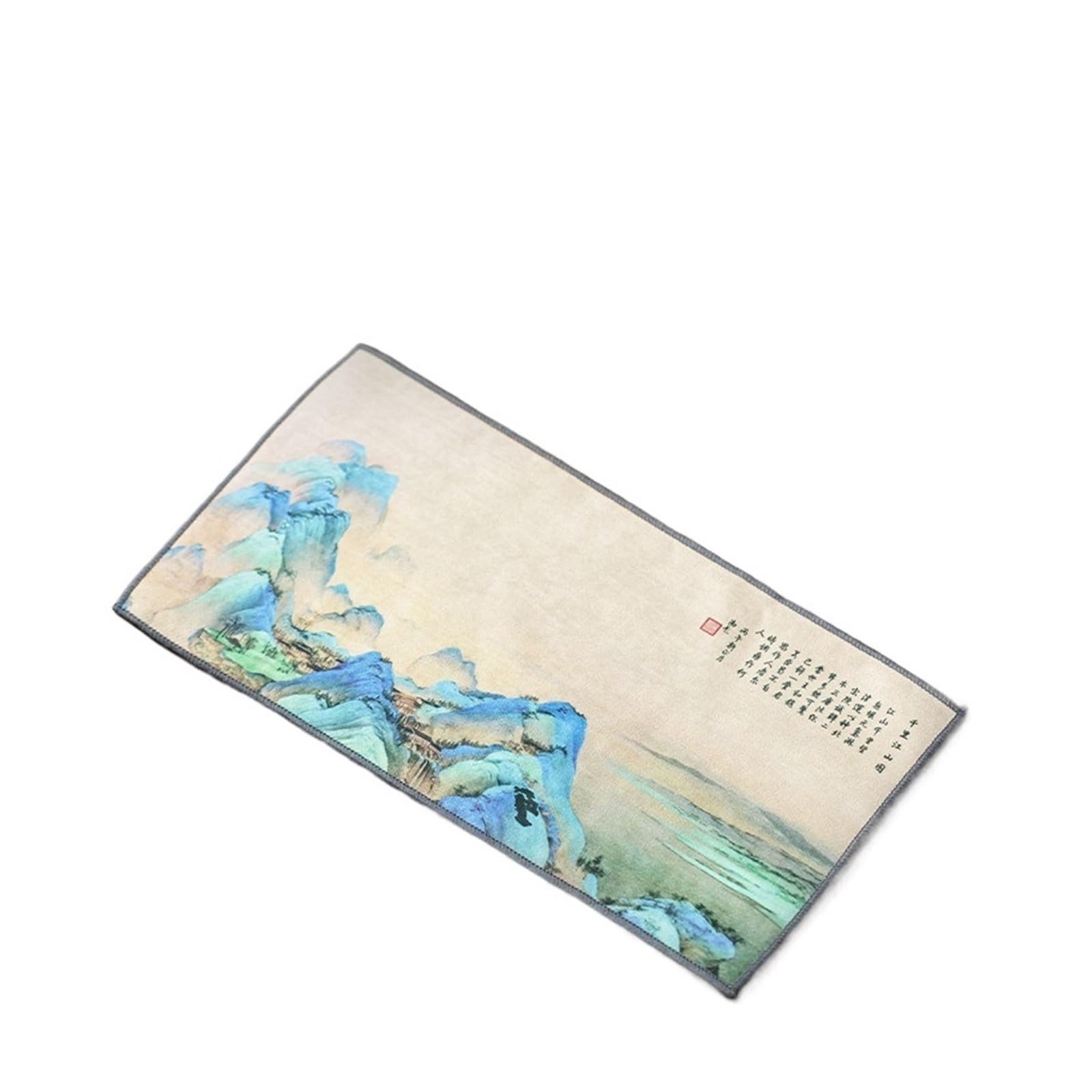 FGUJSUR Tea Towels Thickened Tea Towel Absorbent Water Rag Lotus Pattern Napkins Cloth Teaware Accessories(Color 01)