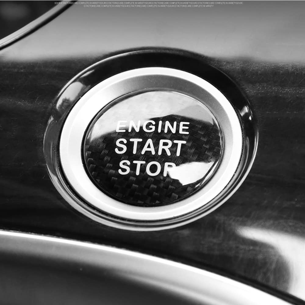 ontto Auto Motor Startknop Sticker Past voor Audi A4 A6 A5 Q5 A7 Q7 Auto Startknop Cover Ontsteking Drukknop Schakelaar Decor Sticker Auto Interieur Accessoires 2 Stuks Rood