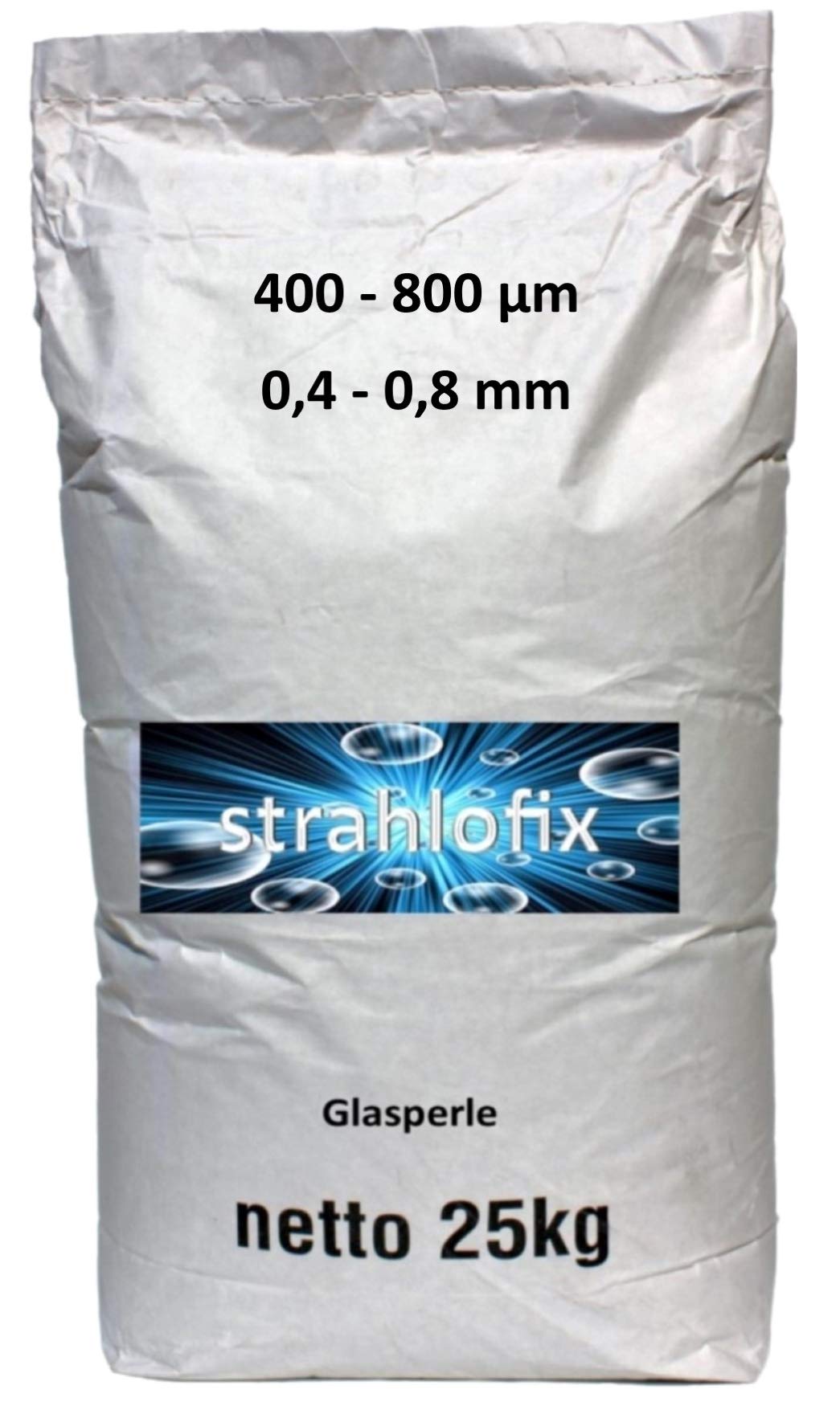 25 kg Strahlmittel Glasperlen Strahlglasperlen (400-800 µm)