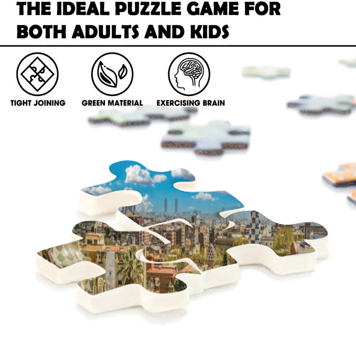 1000-Piece Educational Jigsaw Puzzle For Adults - Divided Backing Zones, 29.7x19.7 Inch Wall Art
