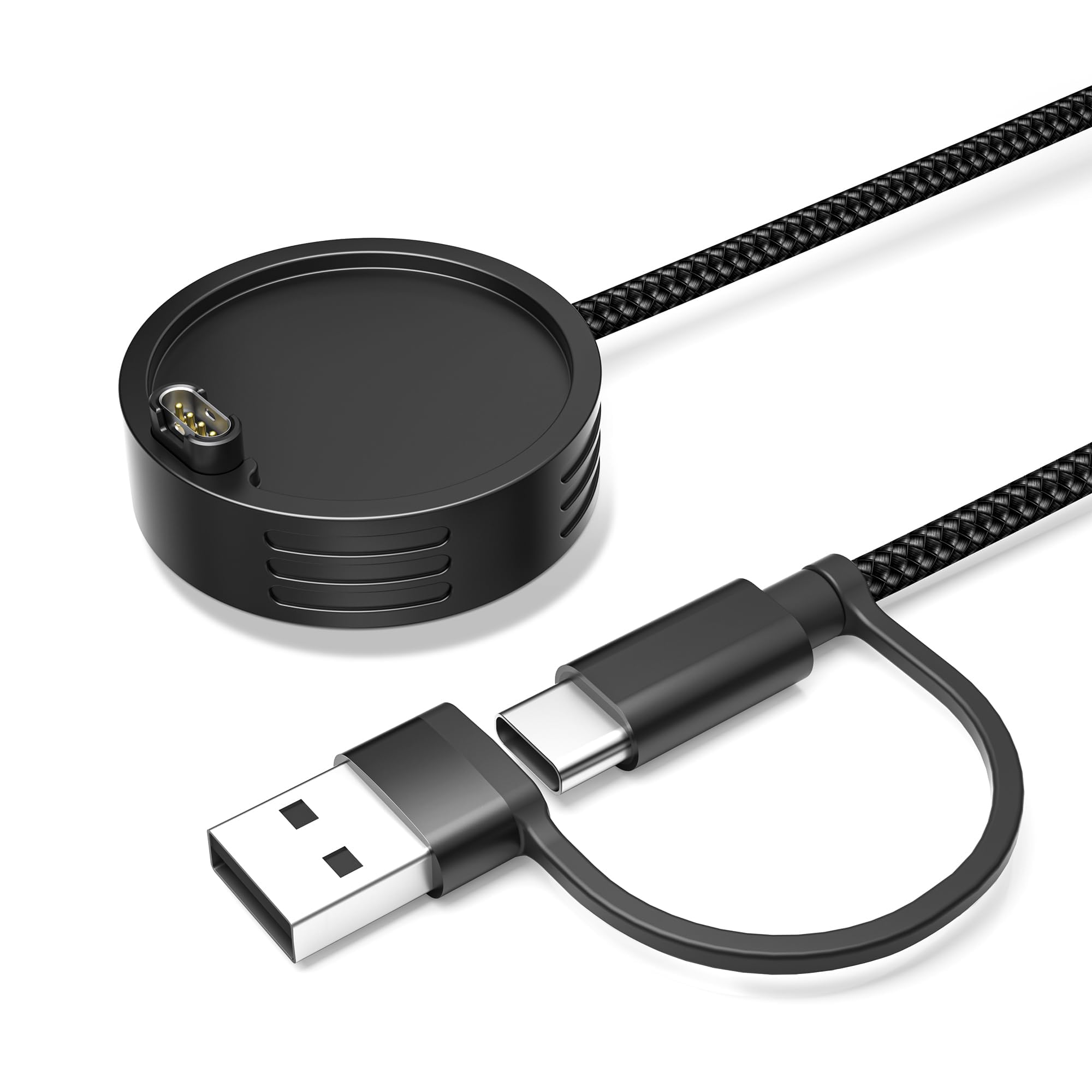 Elebase 2-in-1 USB C Charger Cable Dock 4FT for Garmin Watch Fenix 9 8 7S 6