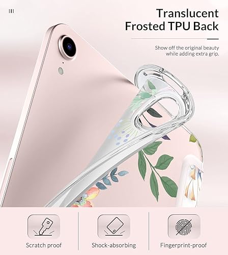 Miniatura 4 de MoKo Case Fit - Funda para iPad mini 7 (A17 Pro) 2024, iPad mini 6 generación 2021 (8.3 pulgadas), funda para iPad mini 6, TPU suave translúcido