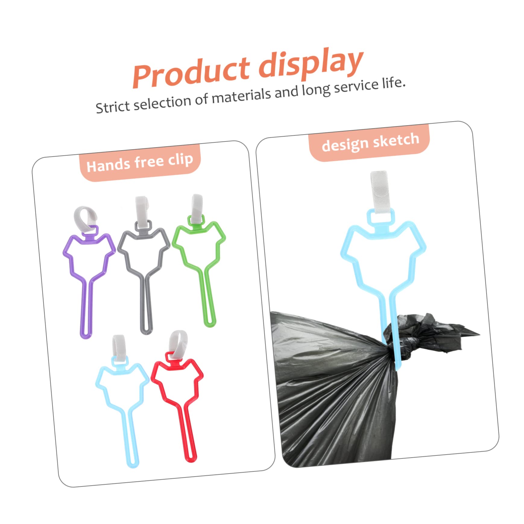 5pièces Porte-sachet à Déjections Canines Clip Pour Laisse Organisateur De Sacs Poubelle Compatible Avec Sacs à Dos Et Laisses Design Compact Et Mains Dégagées