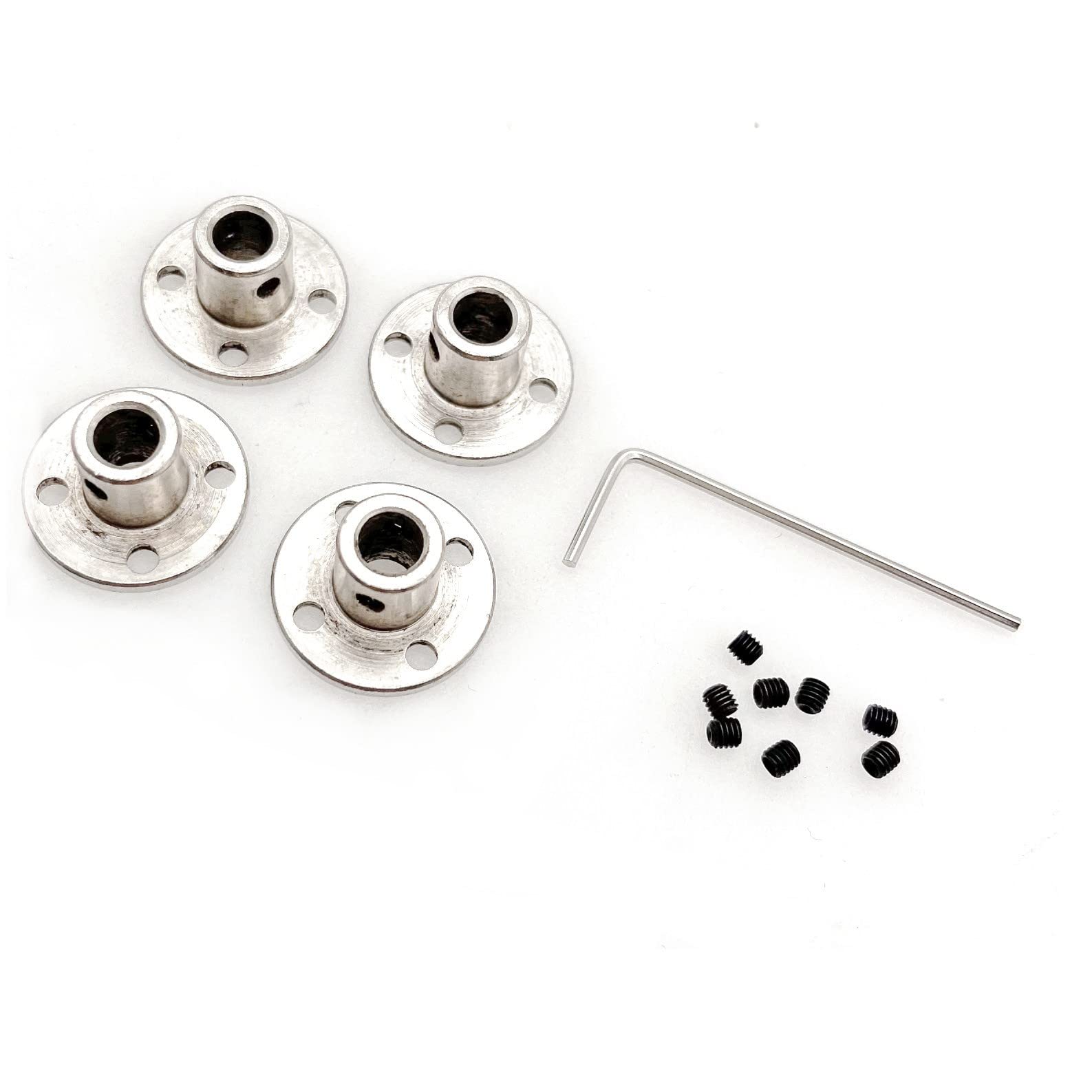 JZK Set di 4 raccordi flangiati per alberi motore modello 6mm