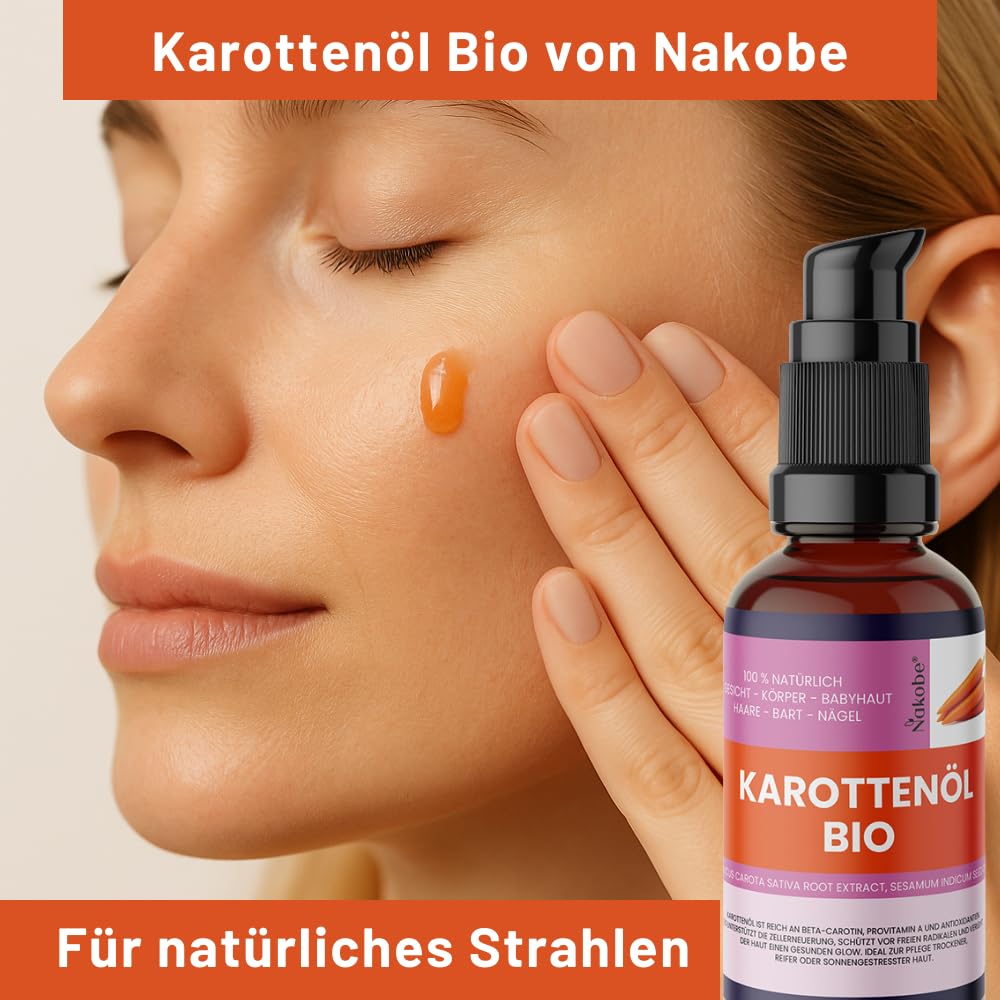 Bio Olej z Rzepki 50 ml – pielęgnacyjny i naturalny blask, 100% naturalny, bogaty w beta-karoten i witaminę A, do twarzy, ciała i masażu