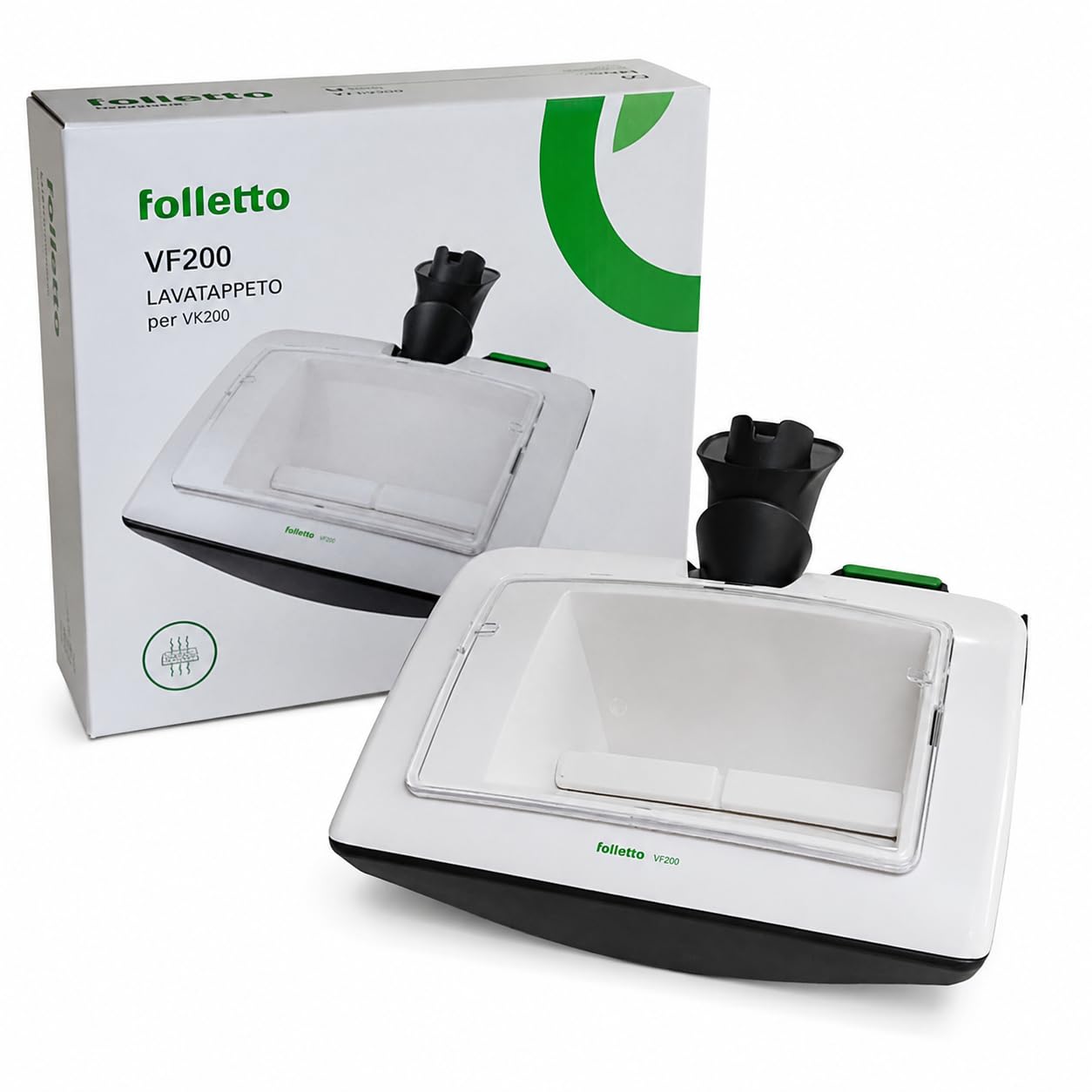 Lavatappeto VF200/220S NUOVO ORIGINALE per Folletto VK200/220S - Accessorio per Pulizia Tappeti e Moquette Ricambio ORIGINALE per Rinfrescare Superfici, Tessili Casa
