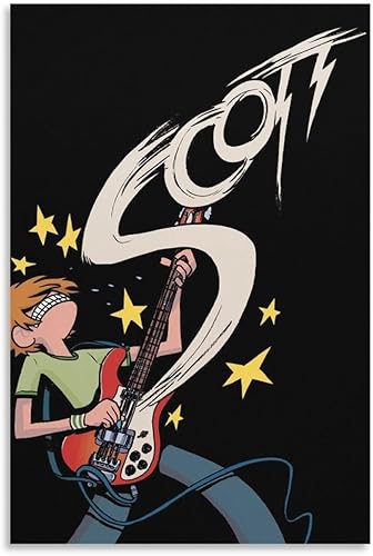 Miniatura 1 de Scott Pilgrim Vs. The World Movie Poster Aesthetic Cool Pictorial Poster Wall Art Painting Canvas Wa Wall Art Paintings Canvas Wall Decor Home Decor