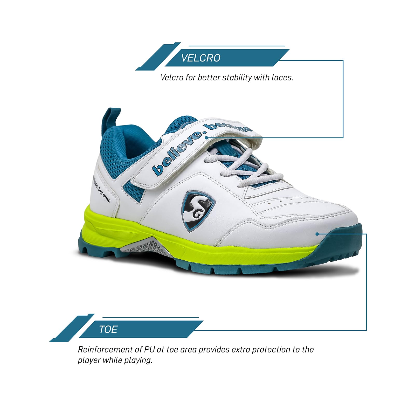 SG Century 6.0 Zapatillas de Cricket, diseñadas para elevar tu Juego a Nuevas Alturas, Potencia, precisión y Comodidad