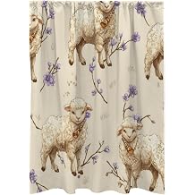 Lamb and Bloom Door Curtain Blackout Closet Curtain Doorway Curtains Blackout Drape Energy Saving Thermal Insulated Drapery for Bedrooms, Kitchens 51x 72 inch