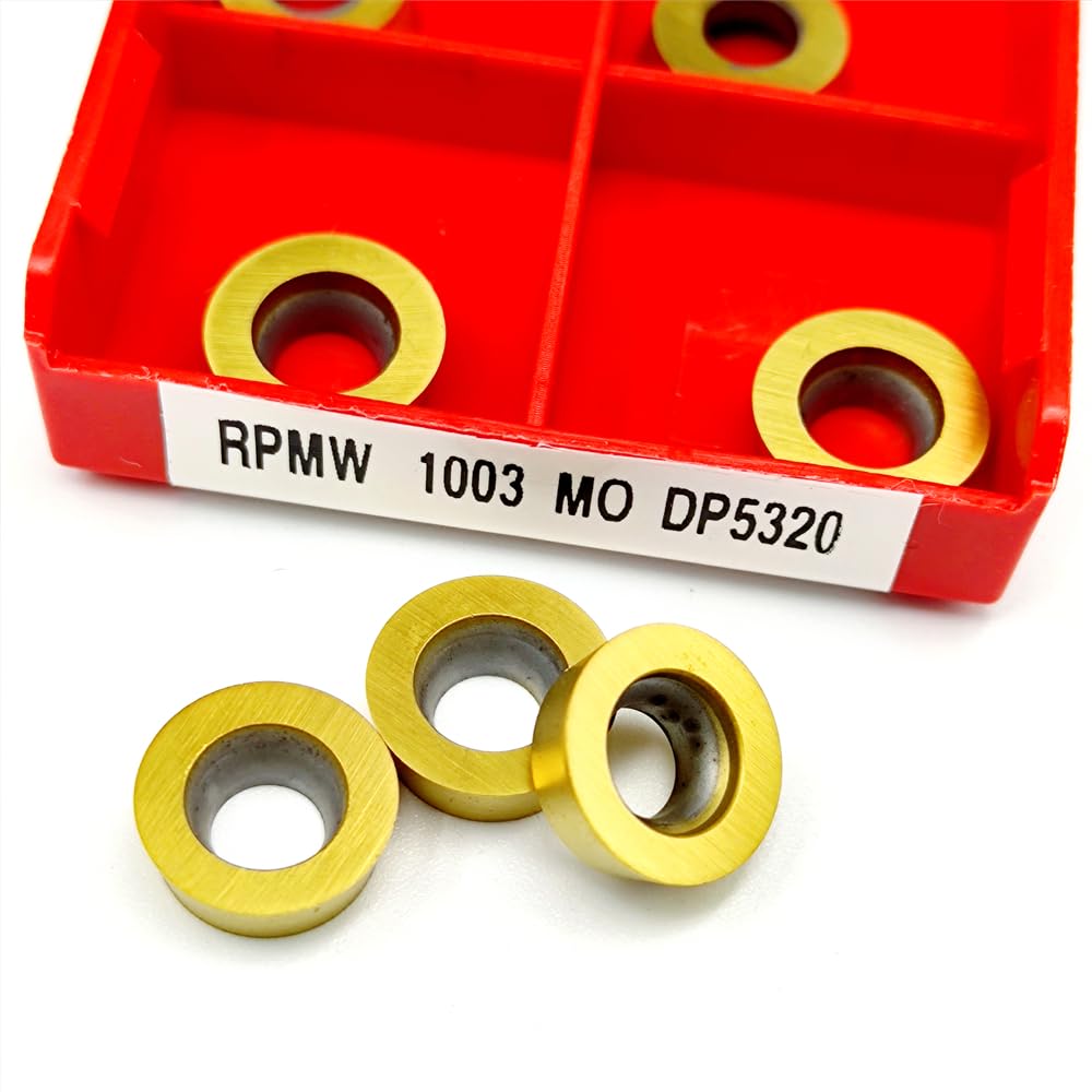 Herramientas de torno de acero inoxidable. Herramienta de aleación dura alta calidad, 10 Uds., RPMW1003 MO DP5320, procesamiento con inserto carburo torno APMT 1135, herramienta torneado