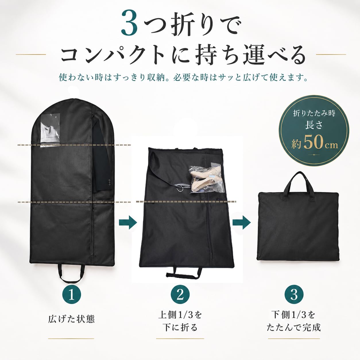 Amazon.co.jp: [Angel's Closet] ガーメントバッグ スーツカバー 三