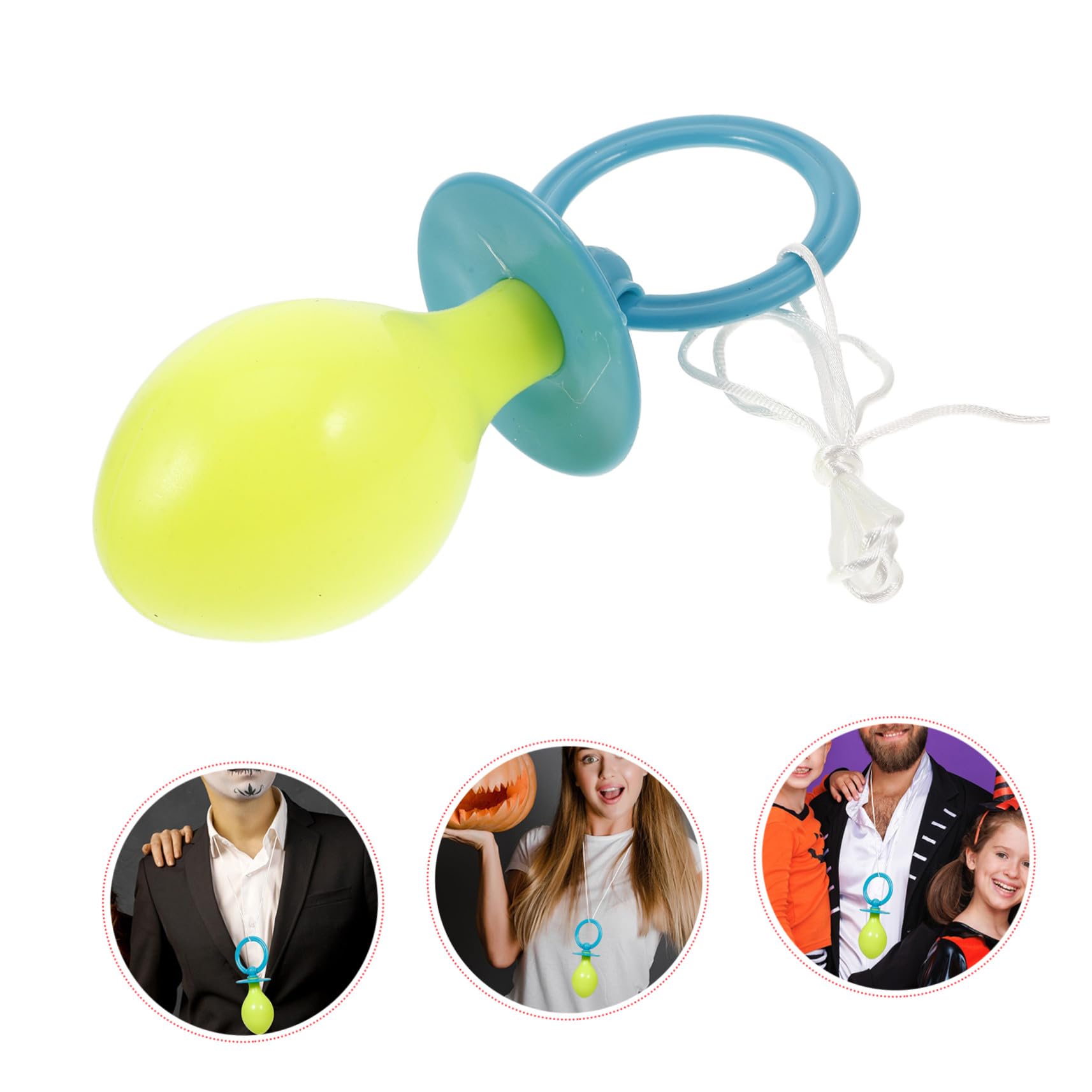VANZACK Accessoire de Tétine Géante en Plastique Bleu Léger et Réutilisable pour Cosplay Halloween et Séances Photo à Thème