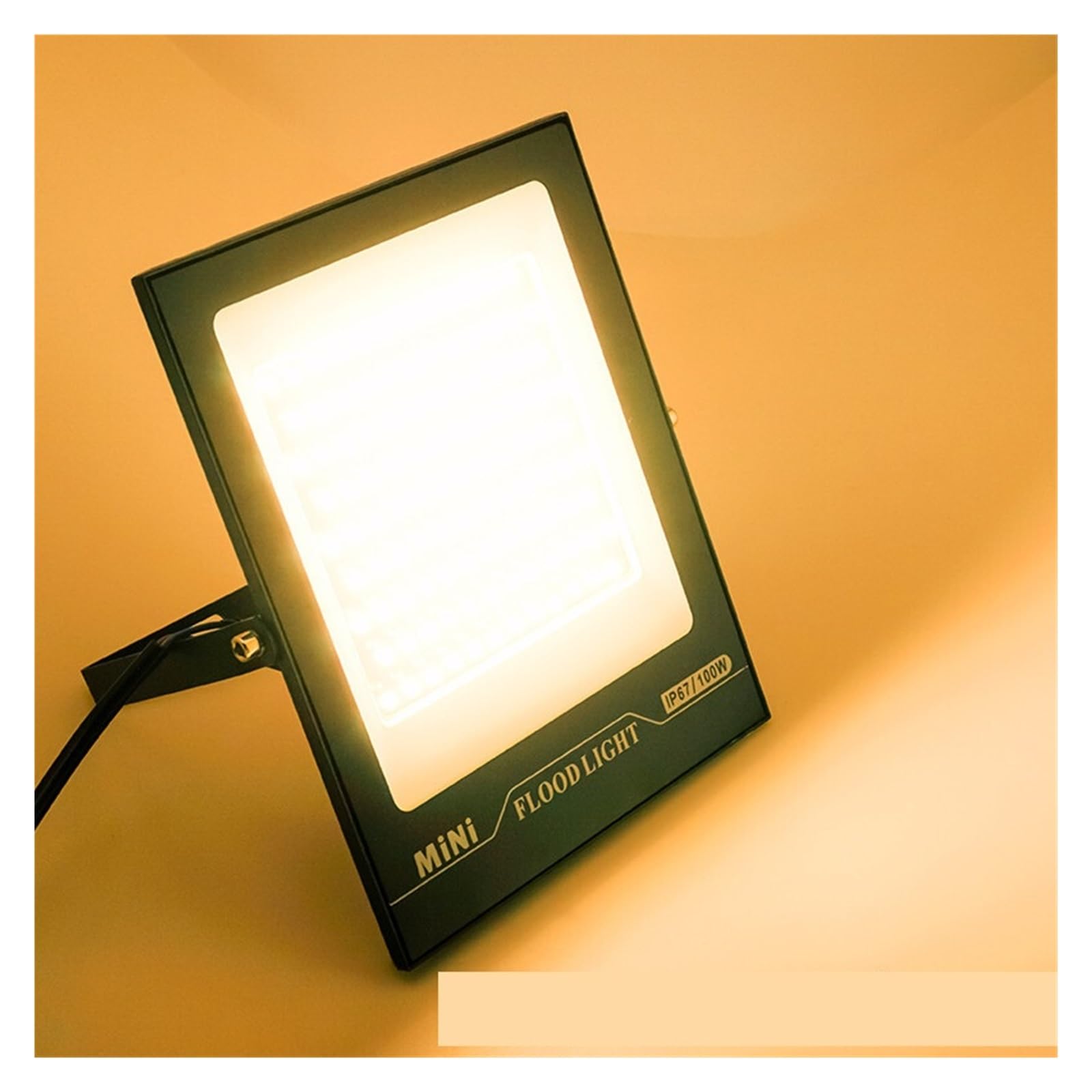 MKHJKIOII LED Flood Light IP67 Waterproof 50W 100W 150W 200W Flood Lights Outdoor Gara Street Garden Yard Lighting(Warm White,100W)