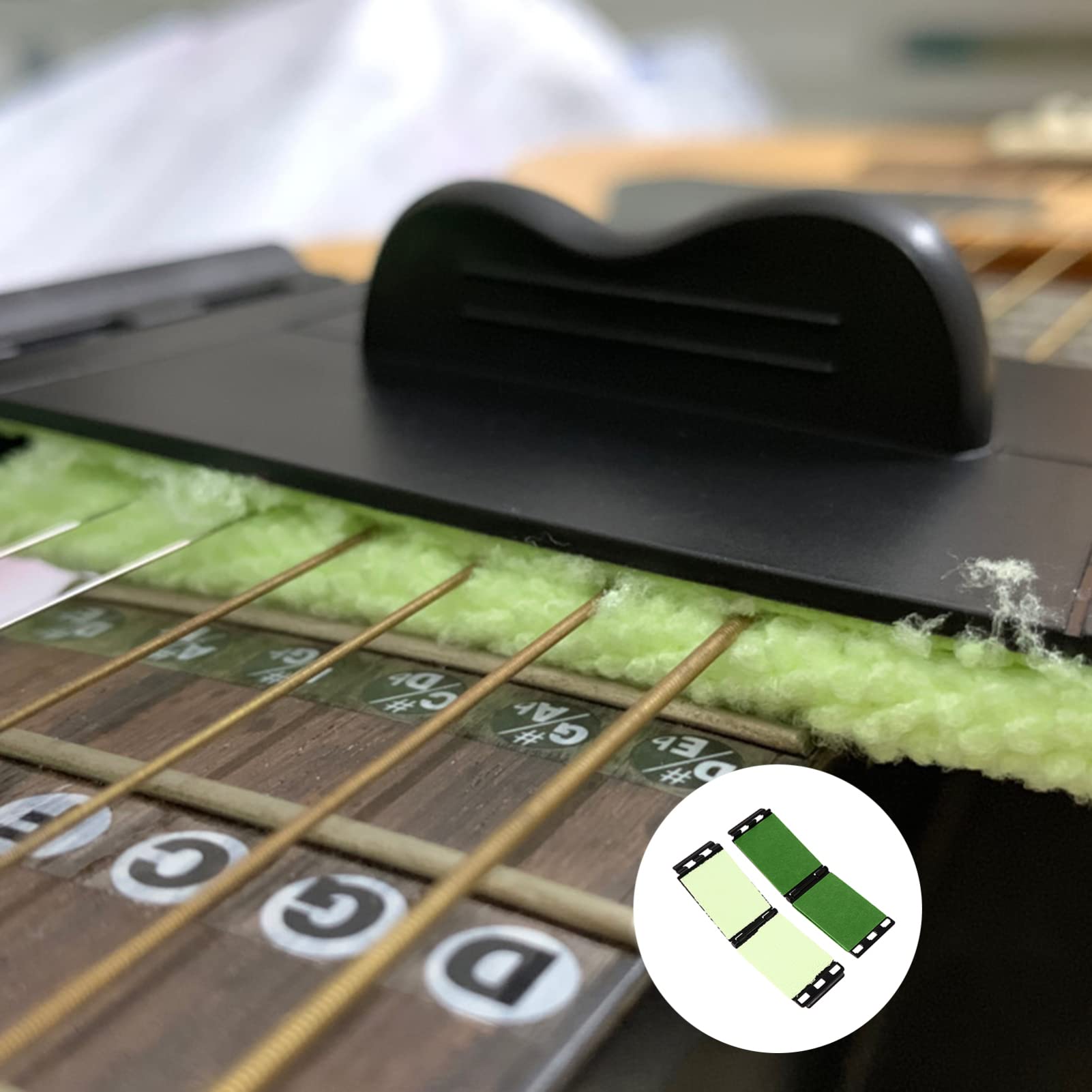 BESTonZON 6pezzi Pulitore Per Corde Di Chitarra Pulitore Per Tastiera Microfibra Strumenti Di Manutenzione Per Chitarra e Basso Effetto Antiruggine e Preservazione Del Suono Facile Da Usare