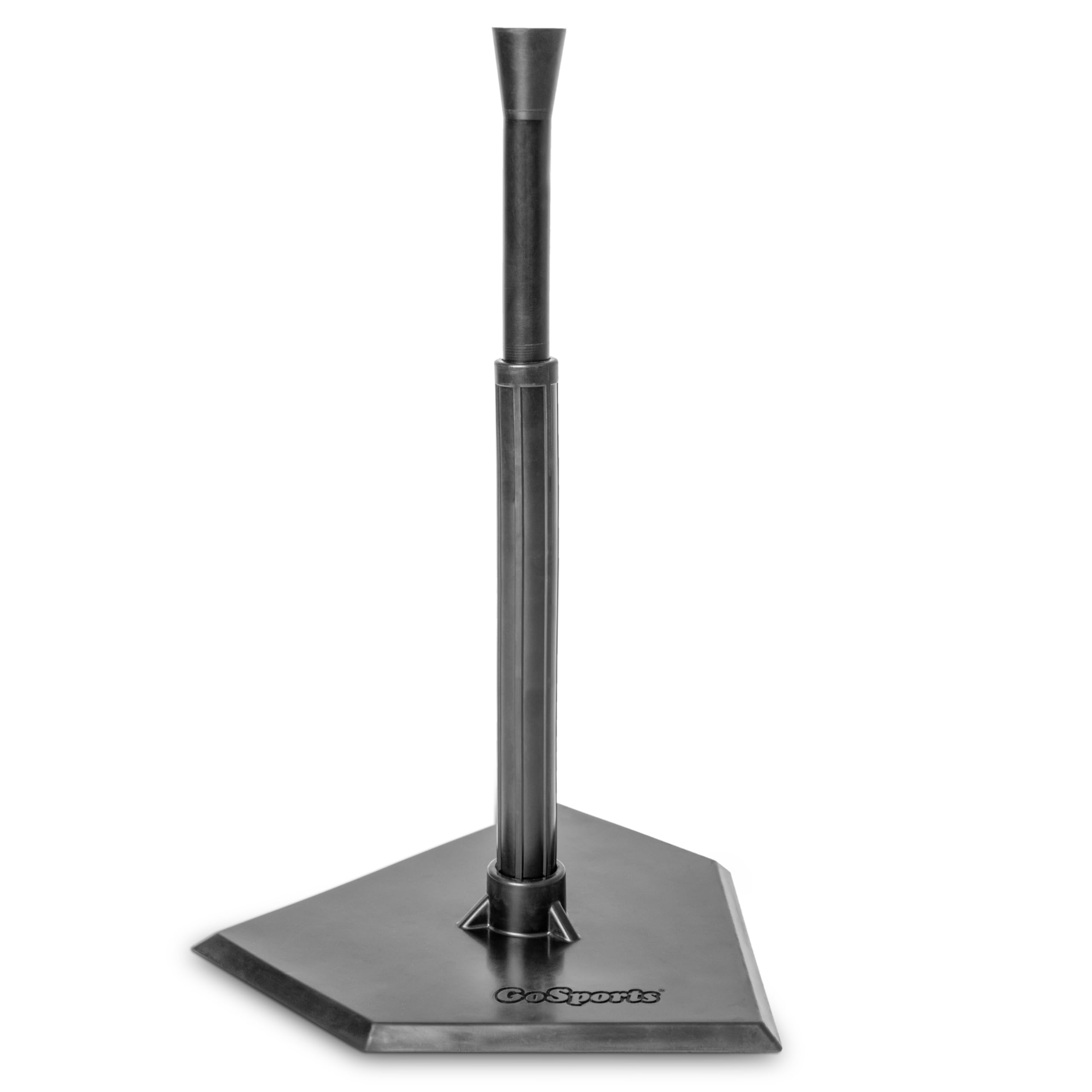 GoSports Baseball Softball Batting Tees - Choose Jr or Standard - Adjustable Rubber Hitting Tee