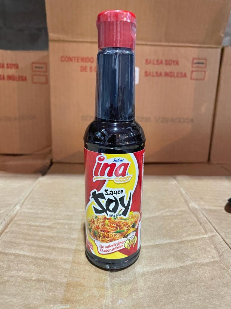Salsa tipo soya Ina Pack de 24 x 5 oZ, Soy Sauce Ina Pack of 24 x 5 oz.