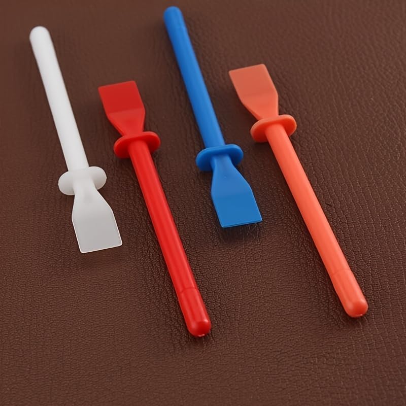 4-Piece DIY Glue Spreader Tool Set - Polypropylene Squeegee with Painting Scraper for Art & Faux Leather Projects, Manual Operation