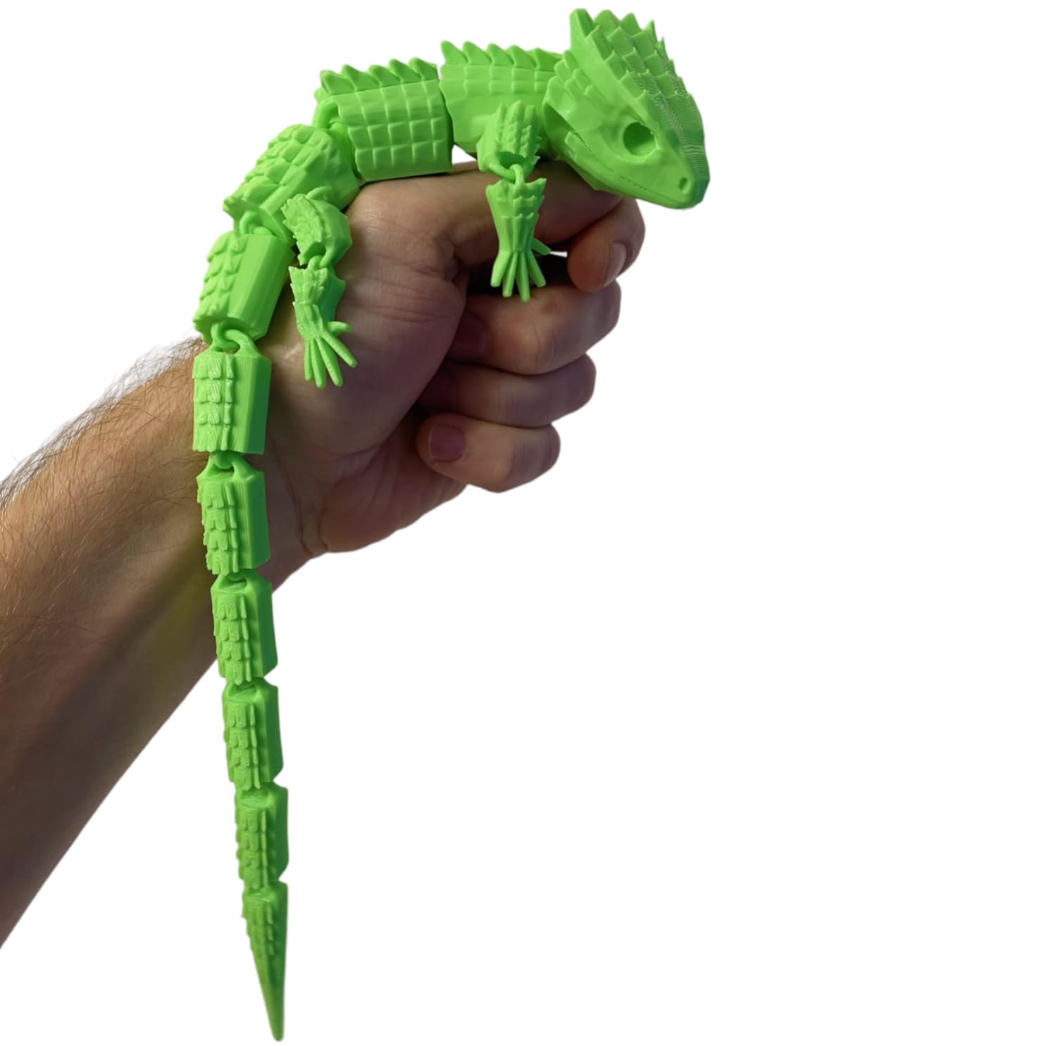RJW Design Store Large Reptile Fidget, Articulated Lizard, Anxiety Stress Relief