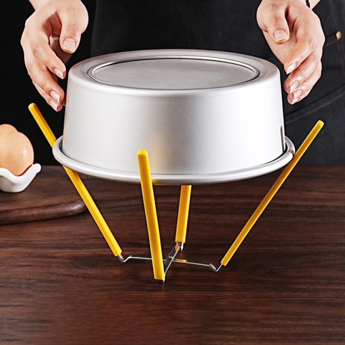2pcs Chiffon Cake 4-leg Support Stainless Steel Foldable Cooling Rack