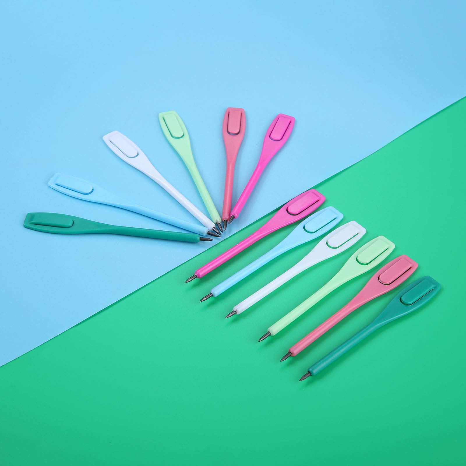 MUXSAM - Confezione da 50 penne a forma di punteggio per matita, in polipropilene, 11,5 cm, colore: Rosa