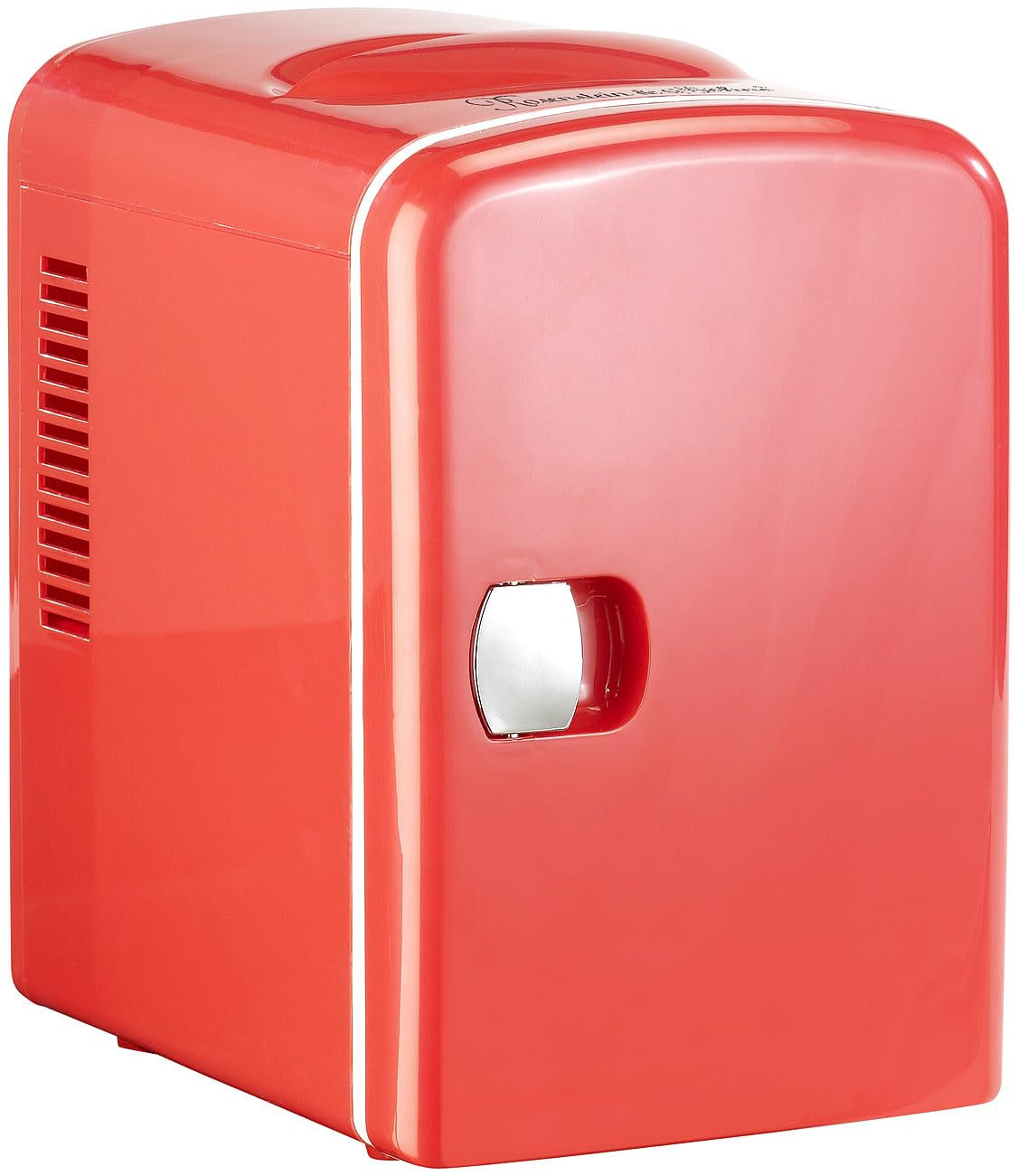 Rosenstein & Söhne Kleiner Kühlschrank: Mini-Kühlschrank mit Warmhalte-Funktion, 4 Liter, für 12/230 Volt, rot (Mini für Dosen, Kfz, Ganz)