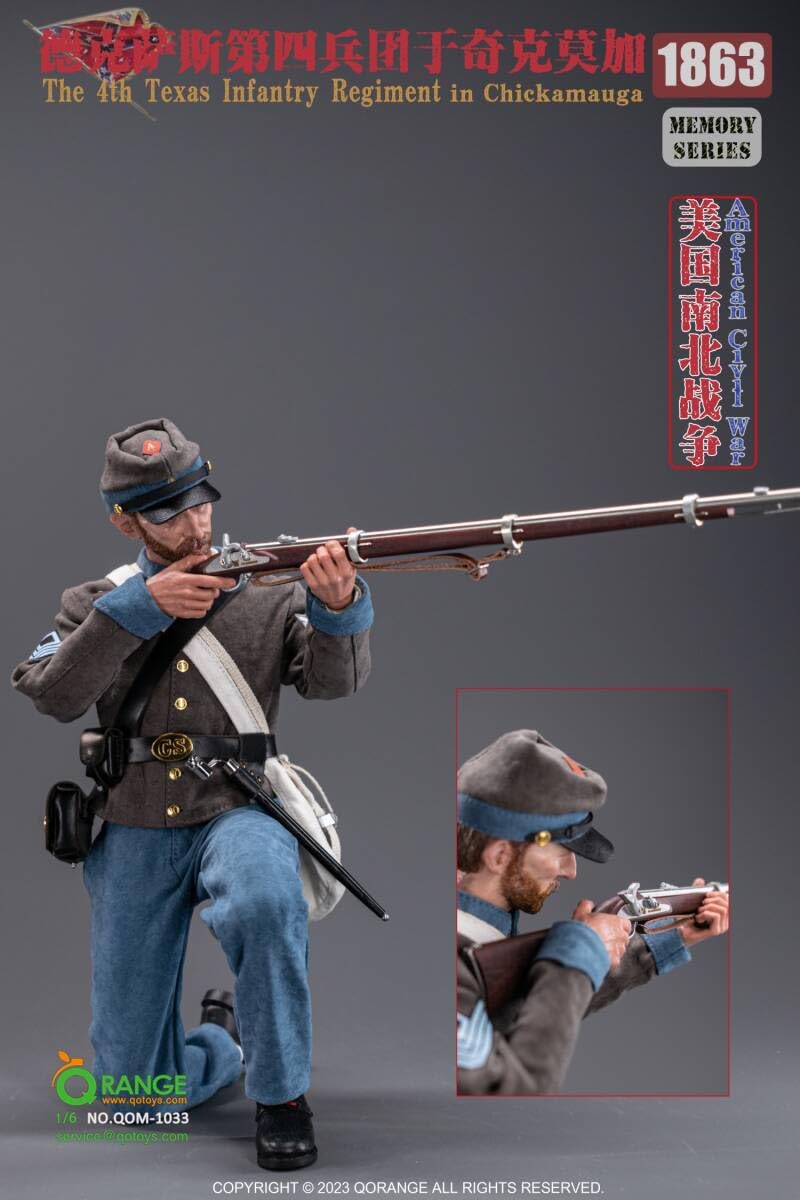 Amazon.co.jp: QORANGE QOTOYS 1/6 アメリカ南北戦争 南軍 第4