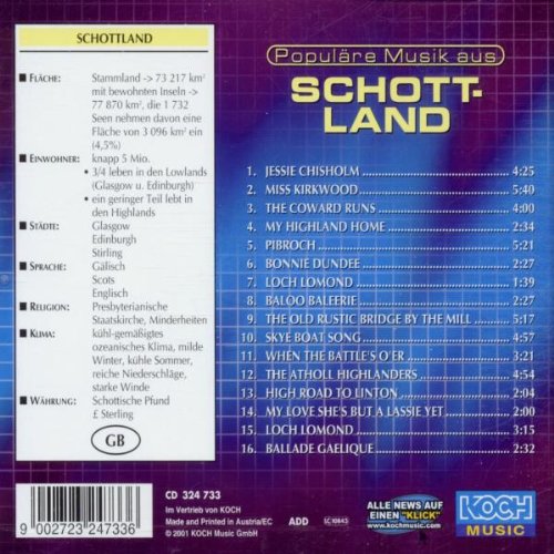 Populäre Musik aus Schottland