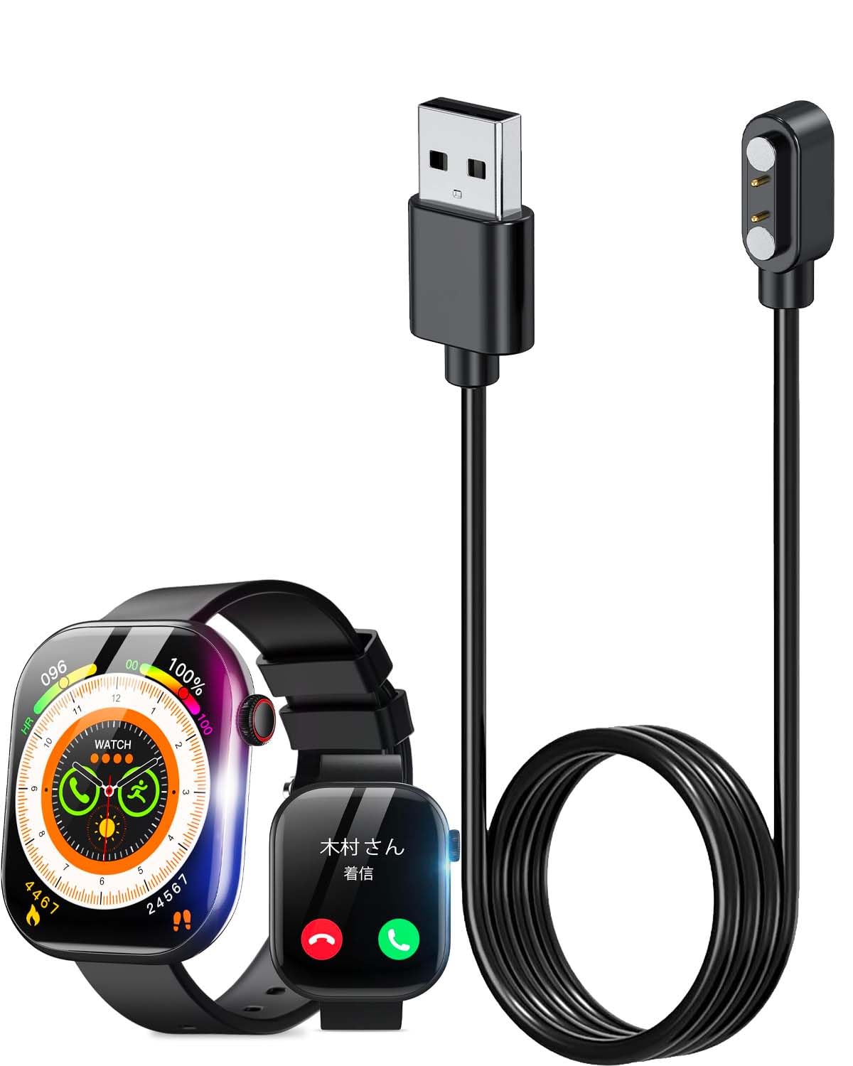 Amazon.co.jp: votopoly ‎B-B06 スマートウォッチ 用 充電ケーブル