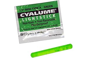 ChemLight 50-Pack 1.5 Mini Light Sticks: Military Grade, 4-Hour Glow