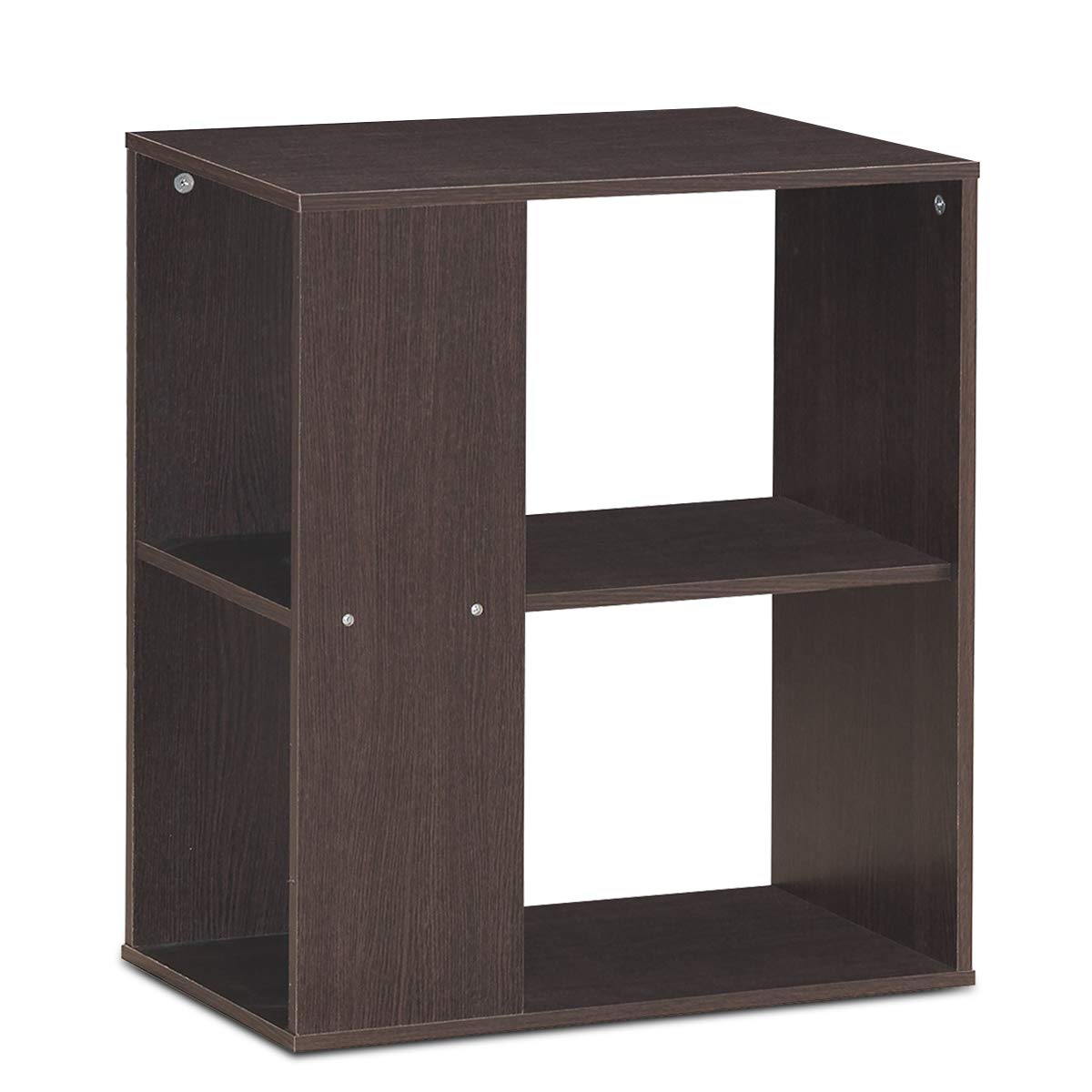 Giantex End Table with Shelves 3-Tier Open Storage Side Table W Foot Pads for Living Room Bedroom Study