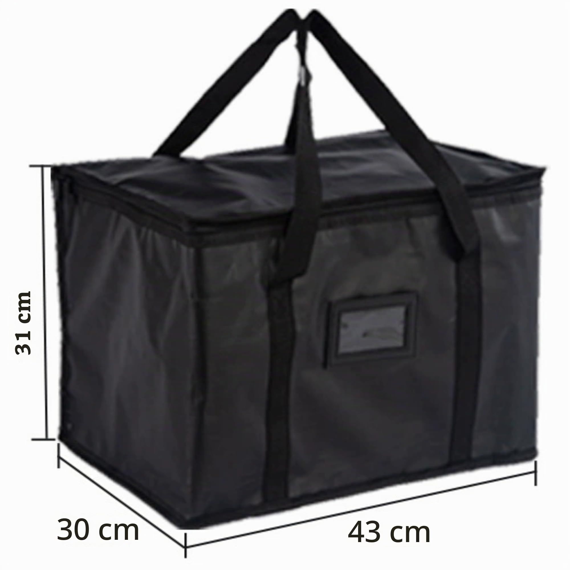 SUQ Sac de Livraison Deliveroo, Boîtes à Pizza 40L, Grand Sac Refroidisseur Isolé, Pliable pour le Camping, Barbecue et Pêche (43x31x30cm)