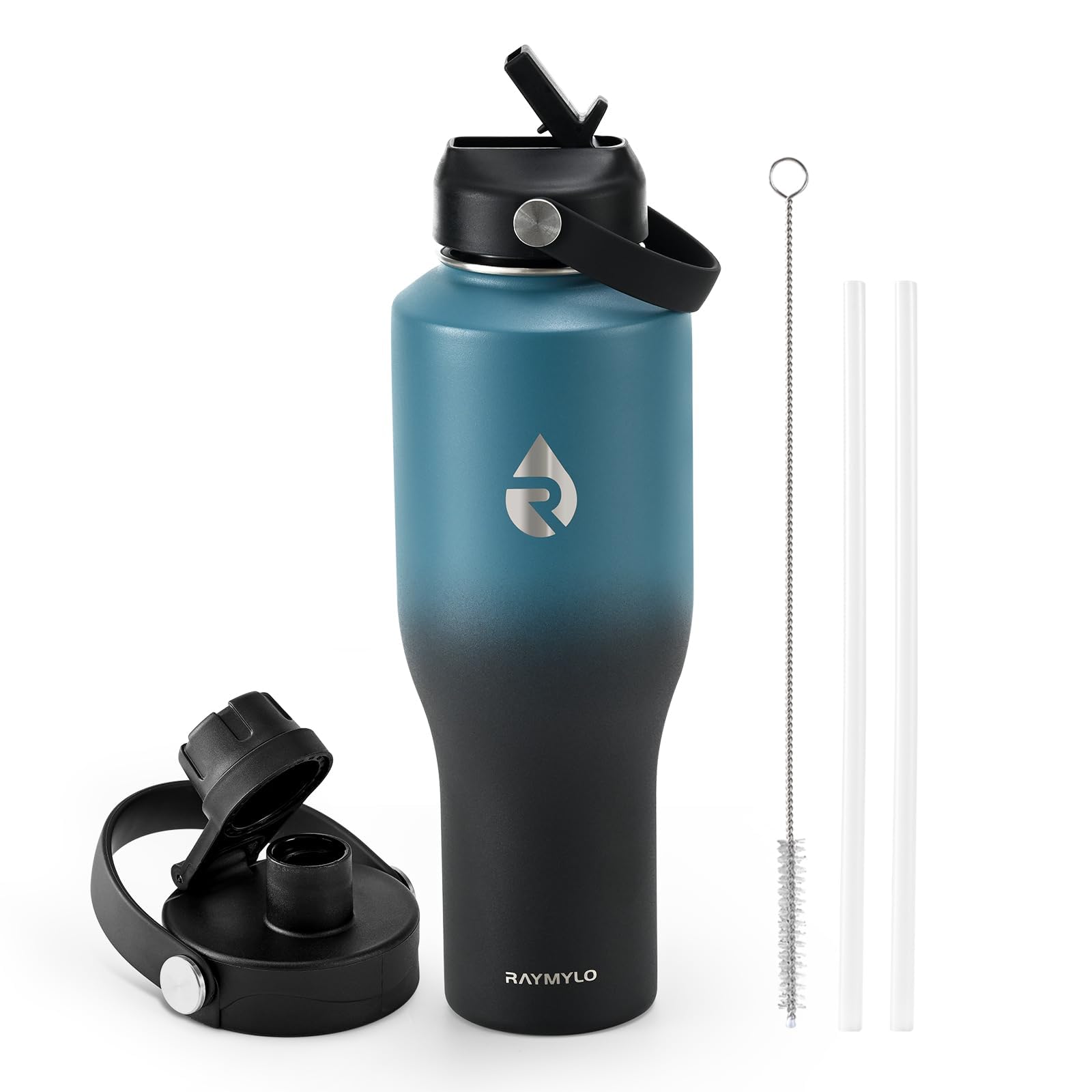 RAYMYLO 1.2L Insulated Tumbler Water Bottle with Straw