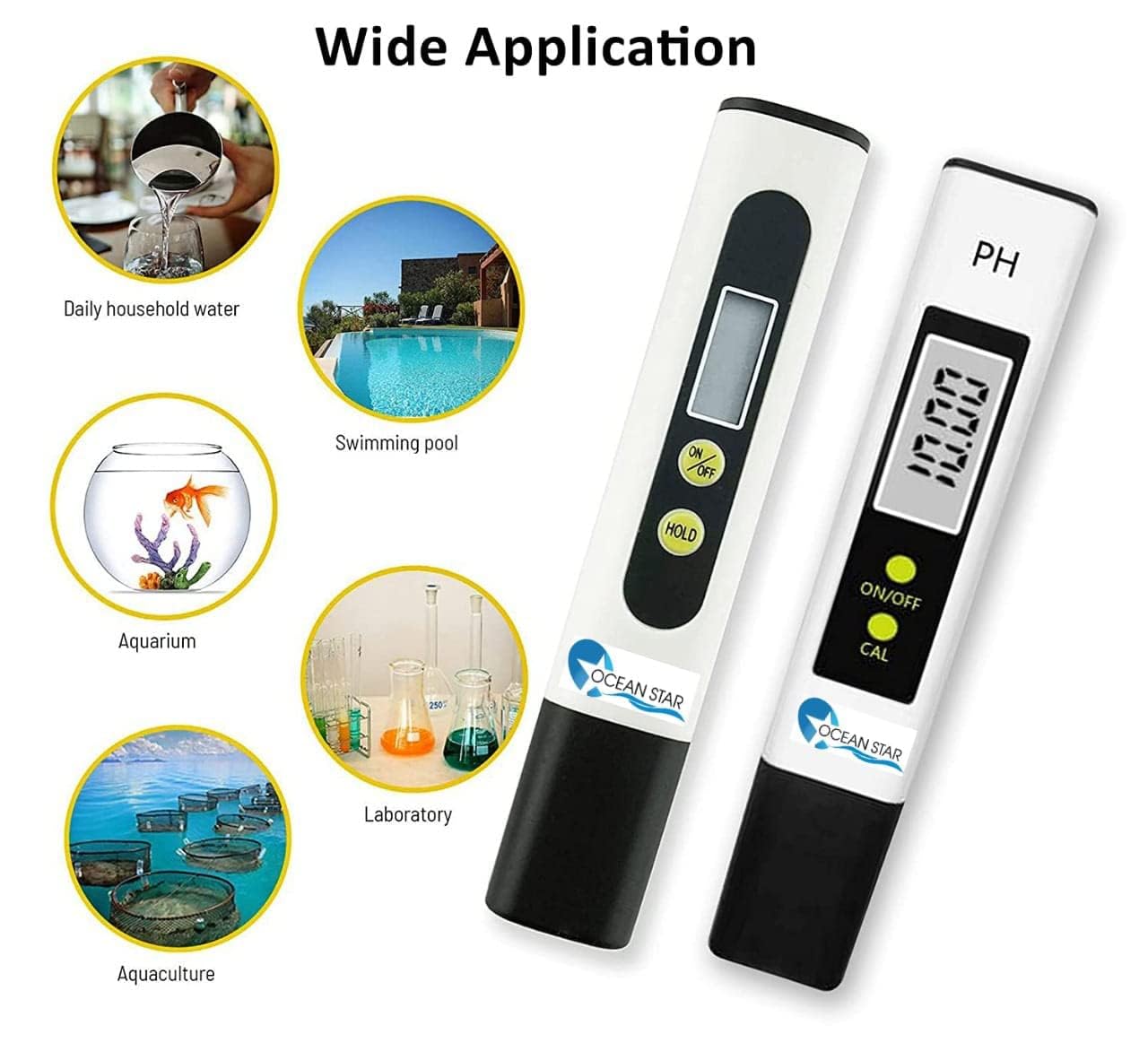OCEAN STAR Tds Meter Ph Meter and Ph Strip, Full Water Testing Kit with Buffer Powder Litmus Paper for Water Testing, Water and Soil Testing (White) - Image 8 thumbnail