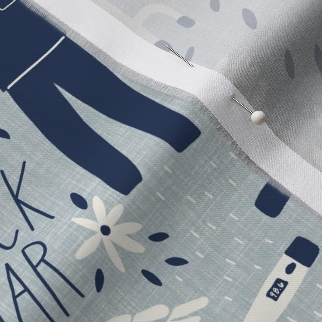 Spoonflower Fabric - Grey Neutral Doctor Nurse Gender Awareness Printed on Organic Cotton Sateen Fabric by The Yard - Sewing Quilting Apparel Home Decor