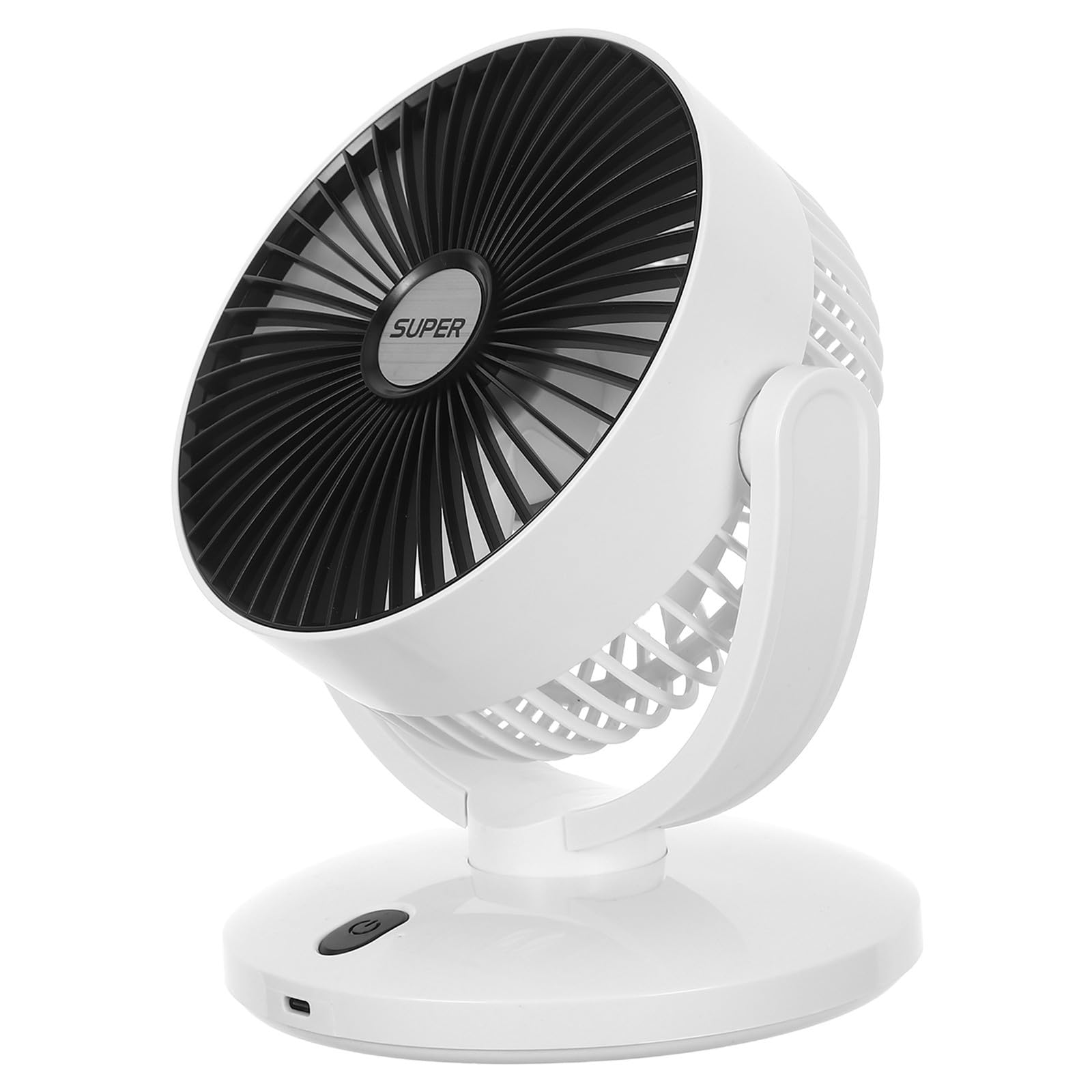 Ventilador de Mesa Portátil Recargable por USB Diseño Portátil y Simple para Uso en Escritorio, Adecuado para Estudiantes y Oficina