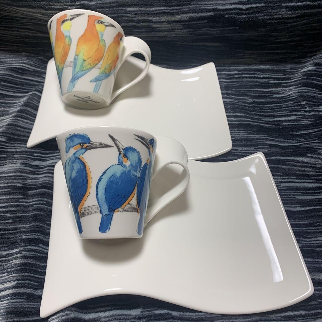 ビレロイ＆ボッホ ニューウェイブ カップアンドソーサー ペアセット 