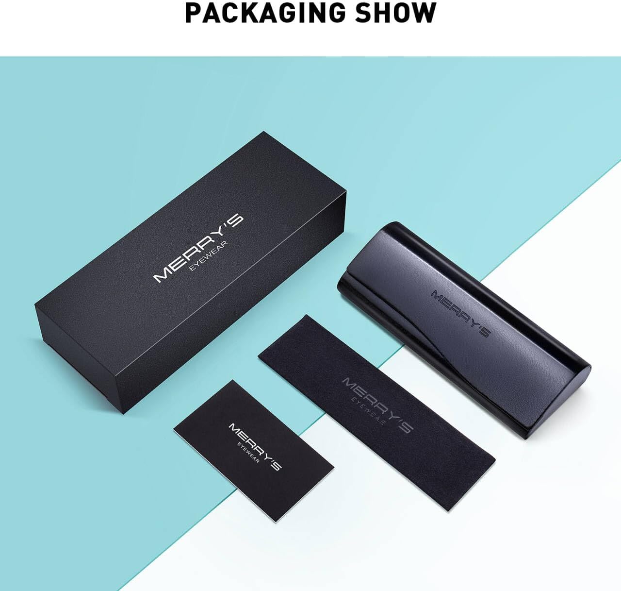 MERRY'S Square Reading Glasses for Men Women Blue Light Blocking Lightweight Full Frame Computer Readers - Image 6