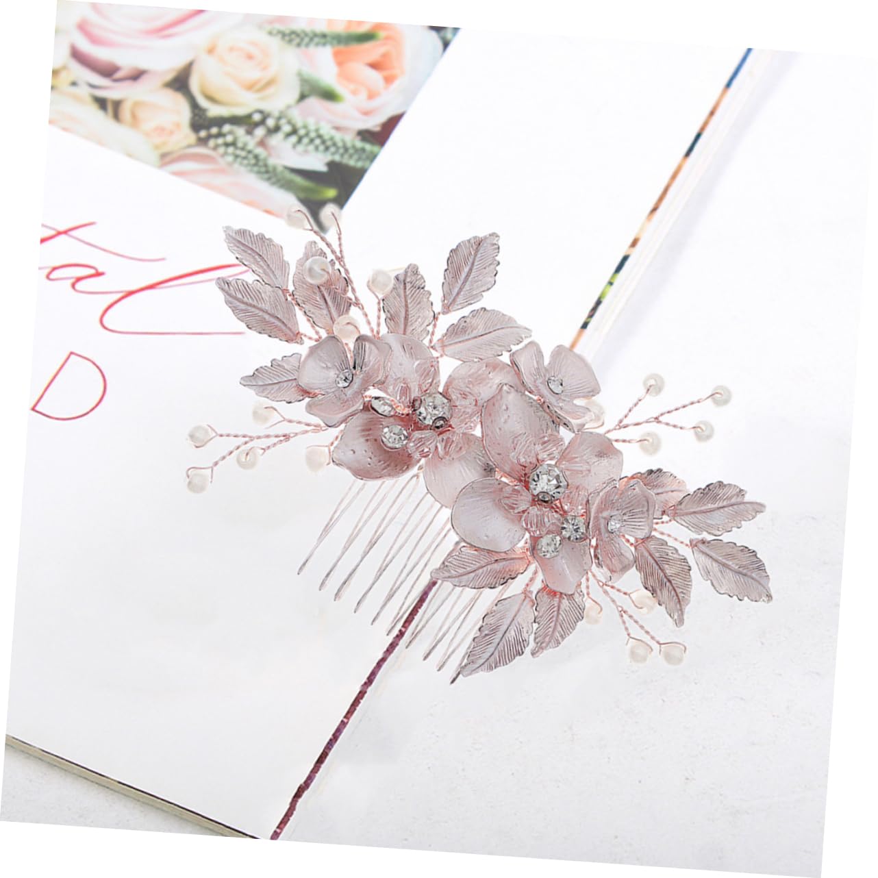 Beavorty 4piezas Peine De Boda Flores Para Novia Peina Lateral De Accesorios Nupciales Elegantes Para Ocasiones Especiales