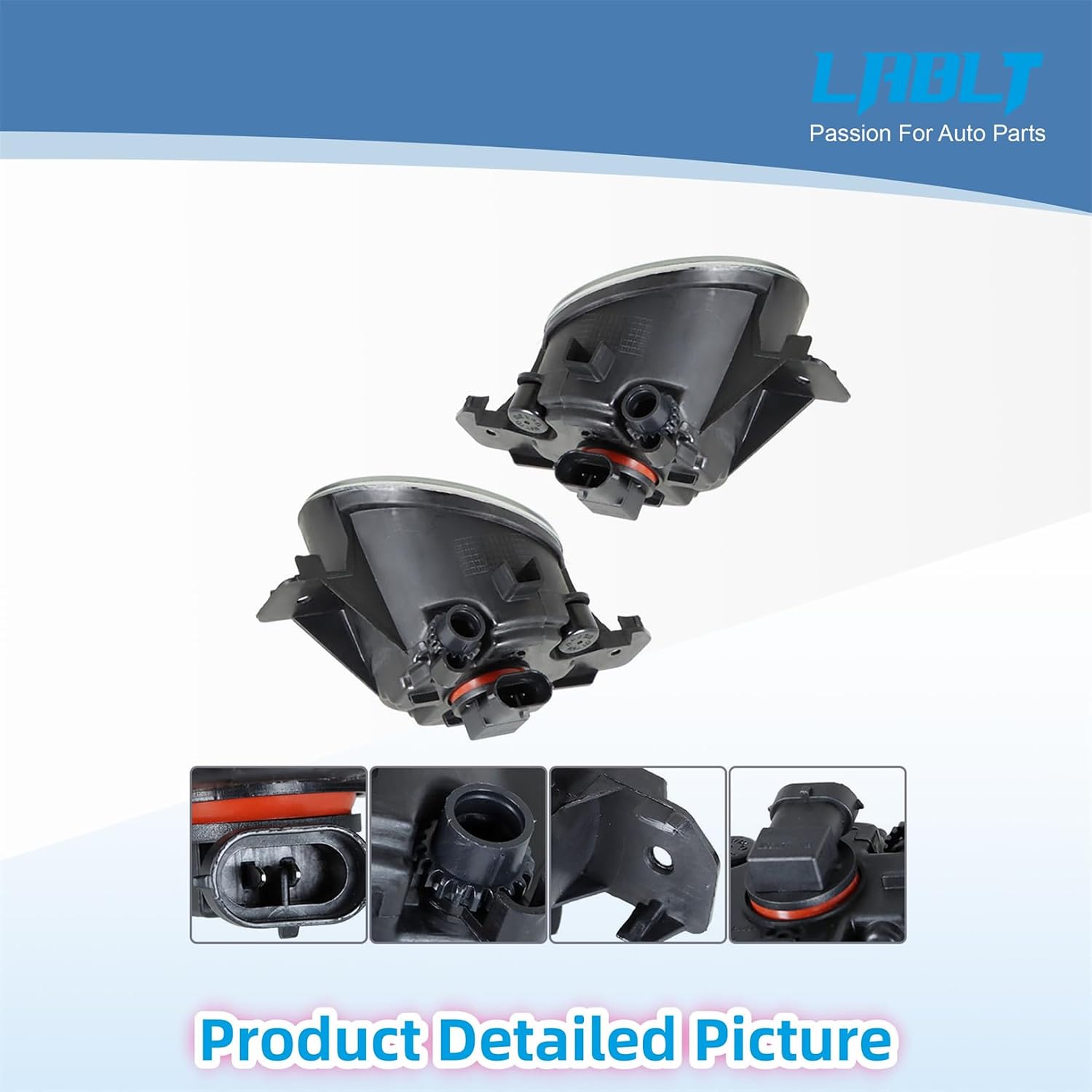 LABLT Replacement for 2012 2013 2014 Versa Fog Lights Right Left Side Driving Fog Lamps Replacement for 26155-9B91C 26150-9B91C