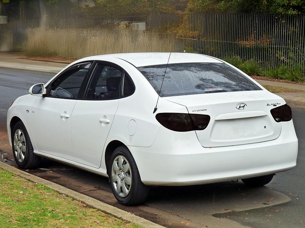 Rvinyl Tail Light Tint Covers Compatible with Hyundai Elantra 2007-2010 - Blackout Smoke