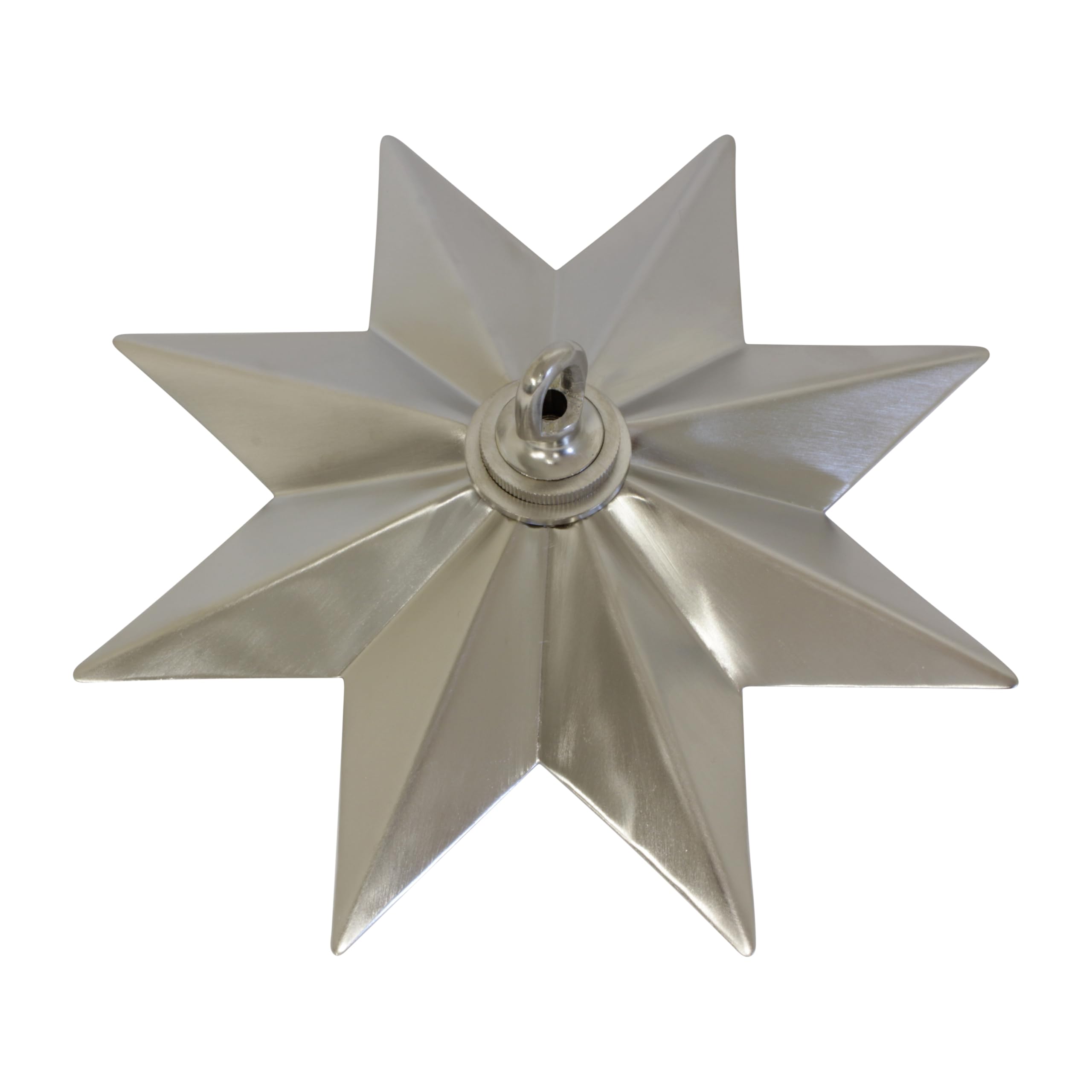 RCH Hardware CN-BR11H-218 Brass Modern Star Ceiling Canopy, 8.6 Inch, Brushed Nickel