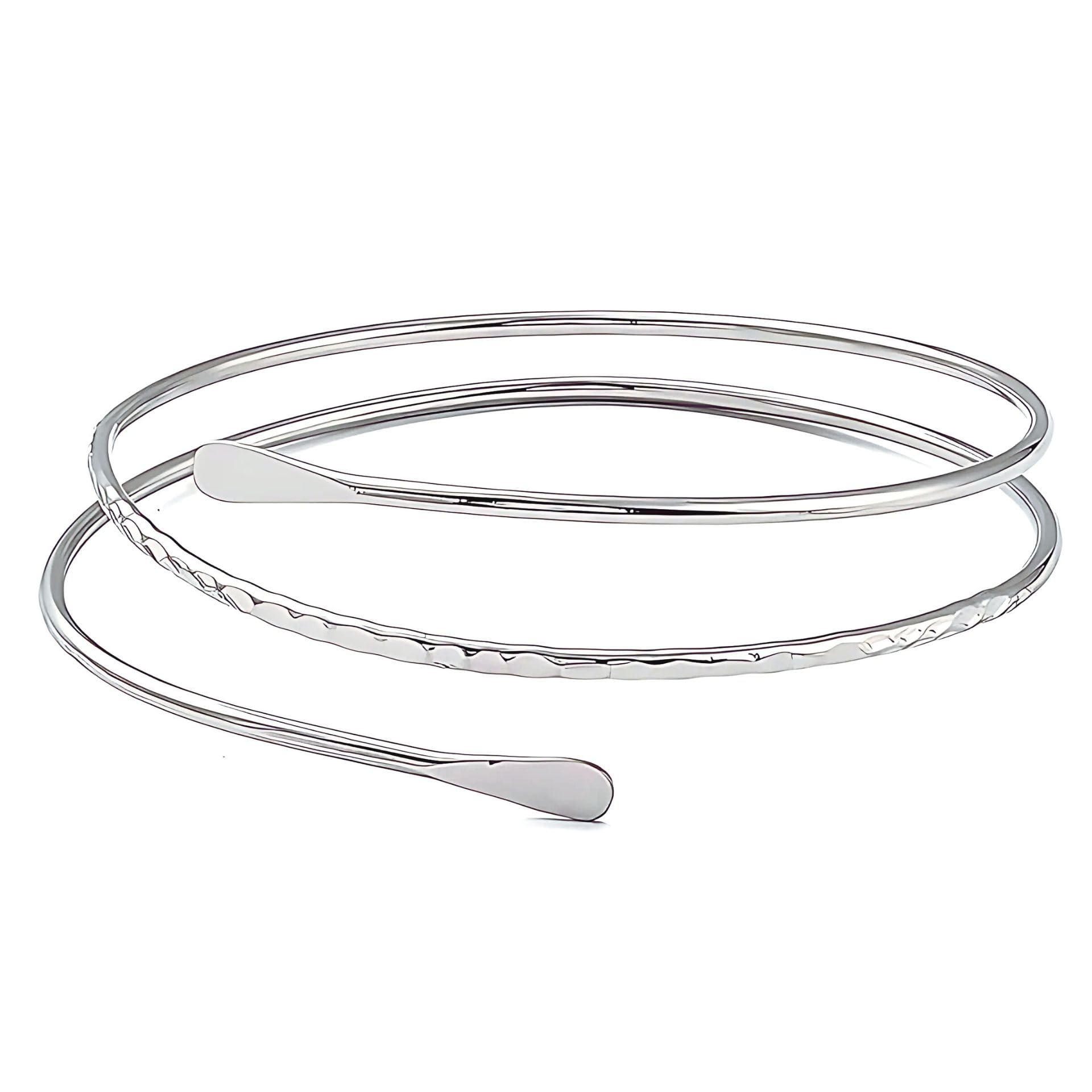 Silver Plated Parties/Wedding Infinity Twist Upper Arm Bracelet Armlet Cuff Band Bangle For Women And Girls (Bracelet0576) 1 Pc
