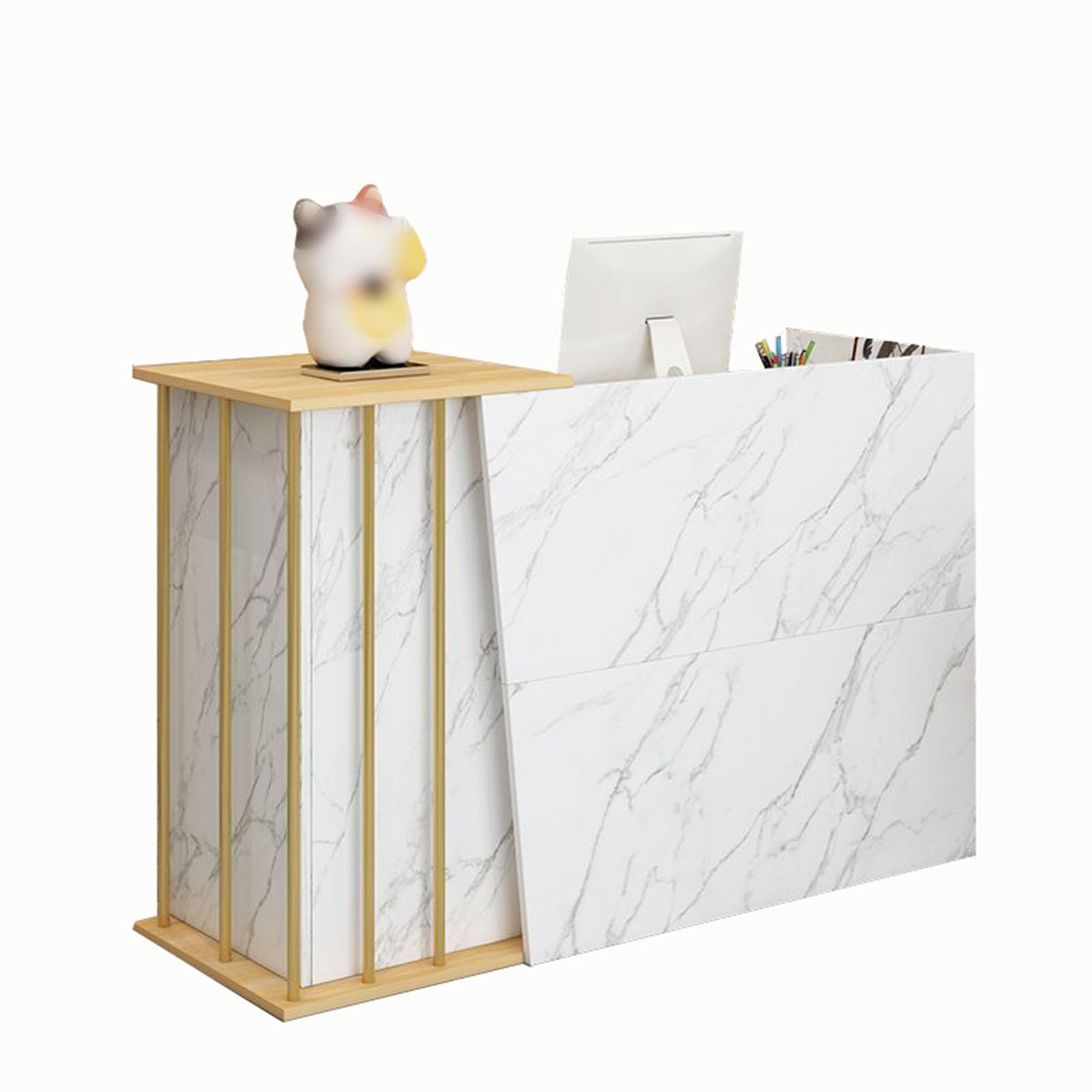 Comptoir de réception blanc verrouillable pour sécuriser vos bureaux