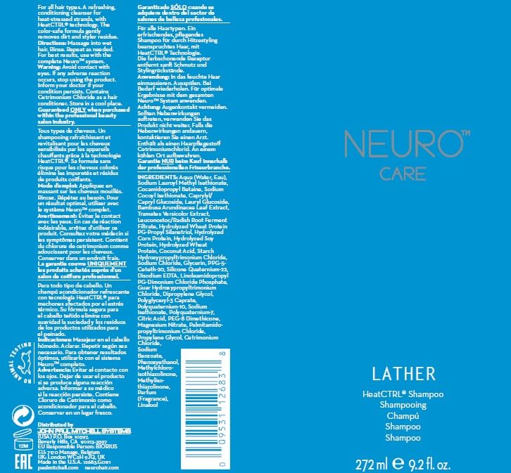 Miniatura 7 de Paul Mitchell Neuro Lather HeatCTRL Champú, cuidado del calor para todo tipo de cabello